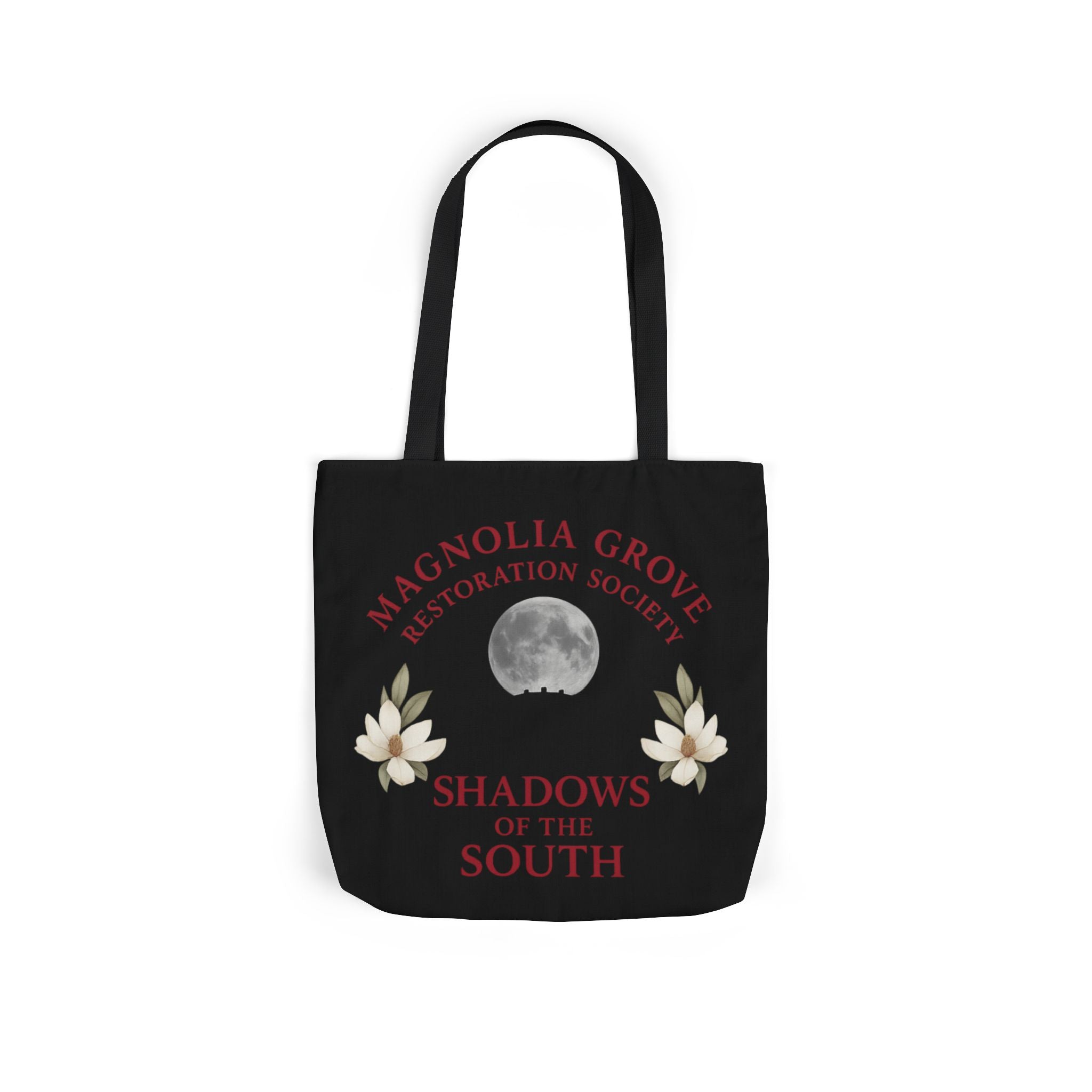 Magnolia Grove Restoration Society Canvas Tote Bag – Shadows of the South Series