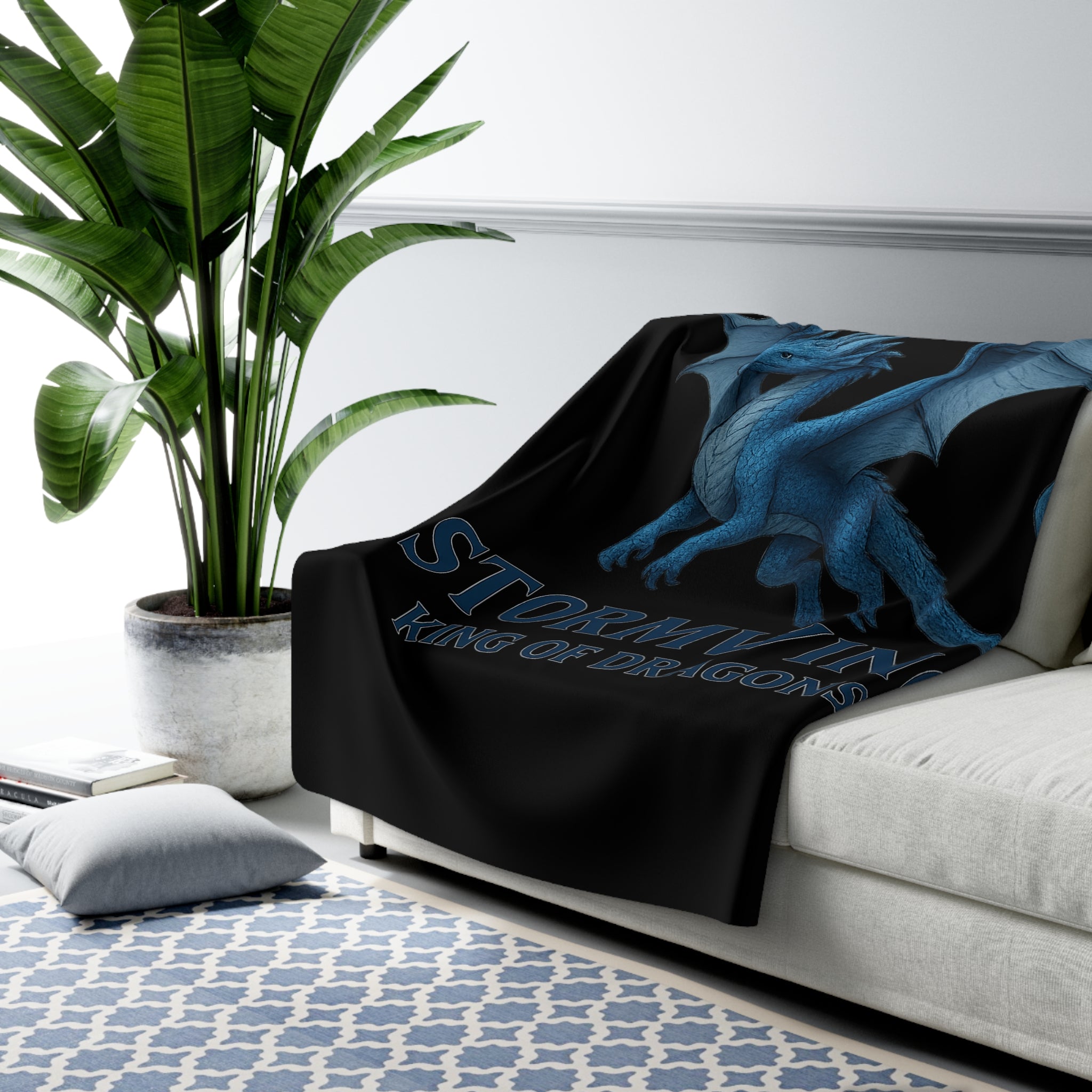 Sherpa Fleece Blanket – Stormwing: King of Dragons