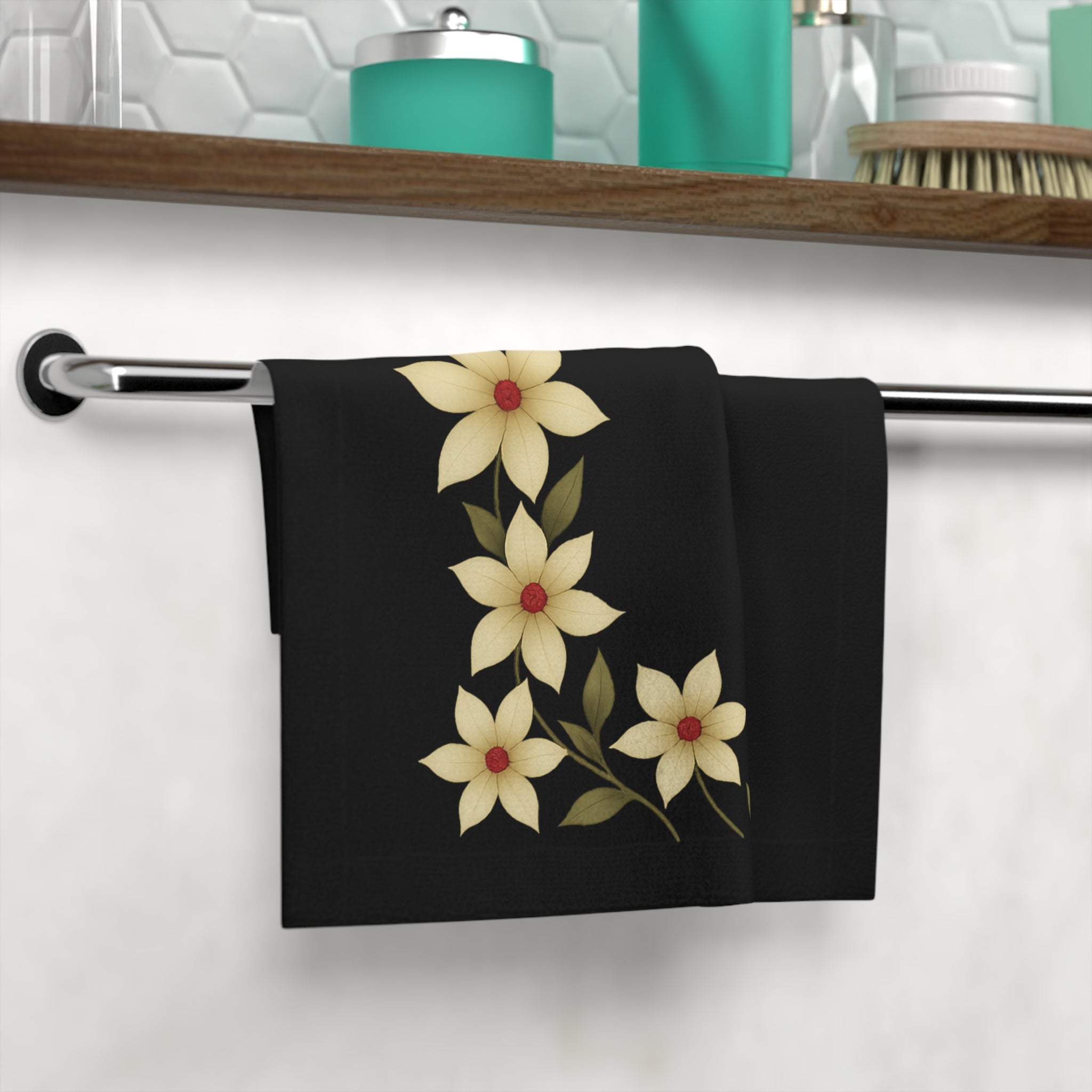 Shadows of the South Face Towel – Crescent Moon Magnolia Design