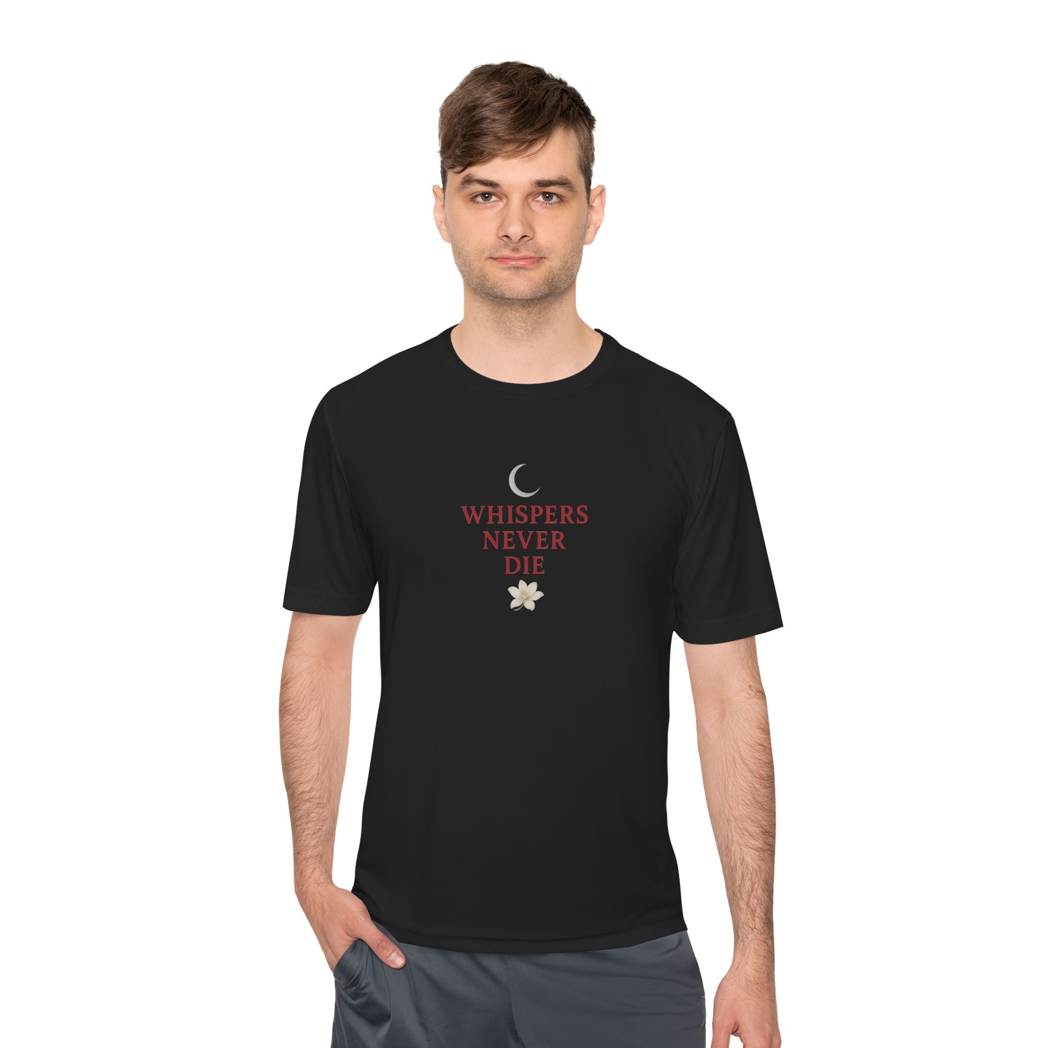 “Whispers Never Die” Gothic Quote T-Shirt – Shadows of the South Series