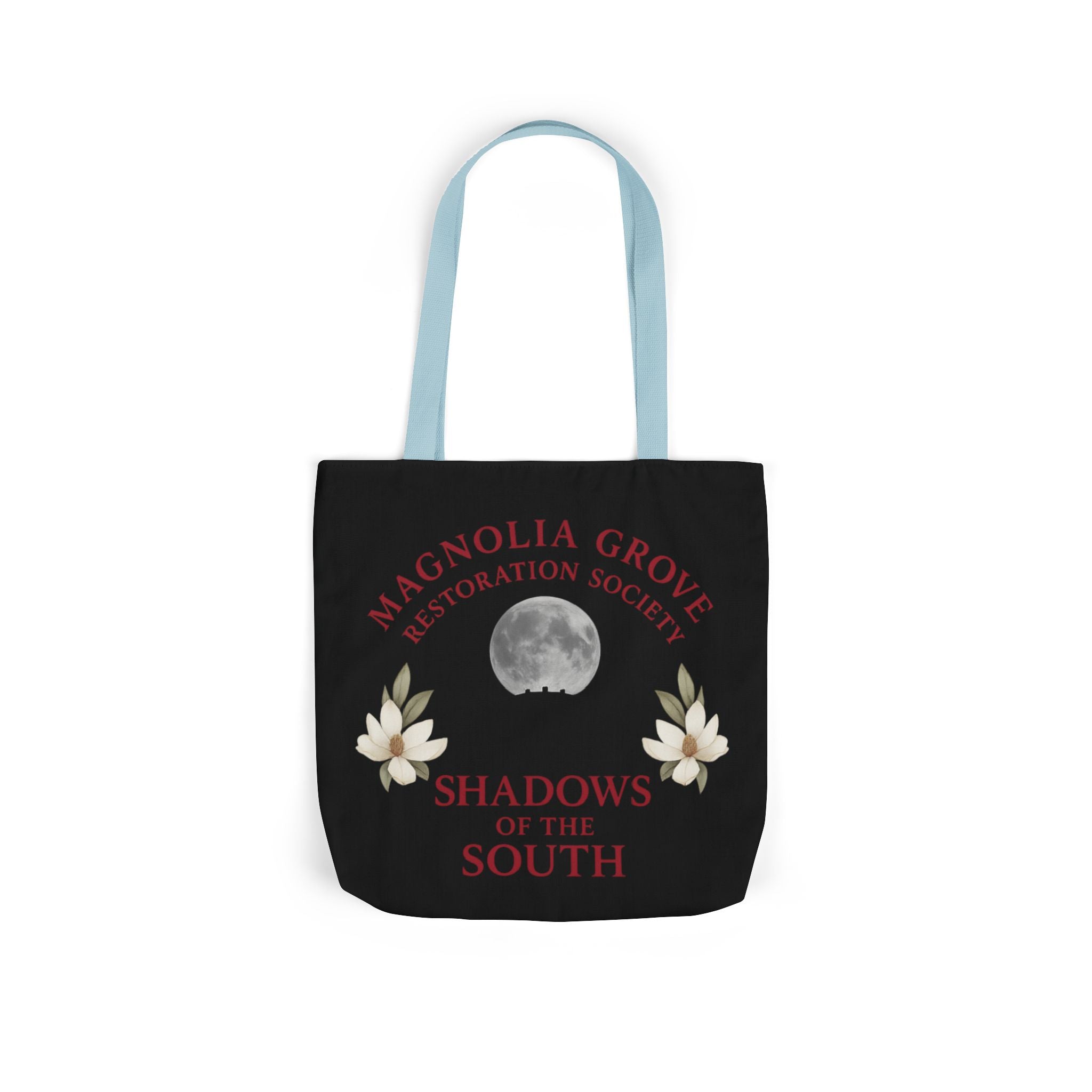 Magnolia Grove Restoration Society Canvas Tote Bag – Shadows of the South Series