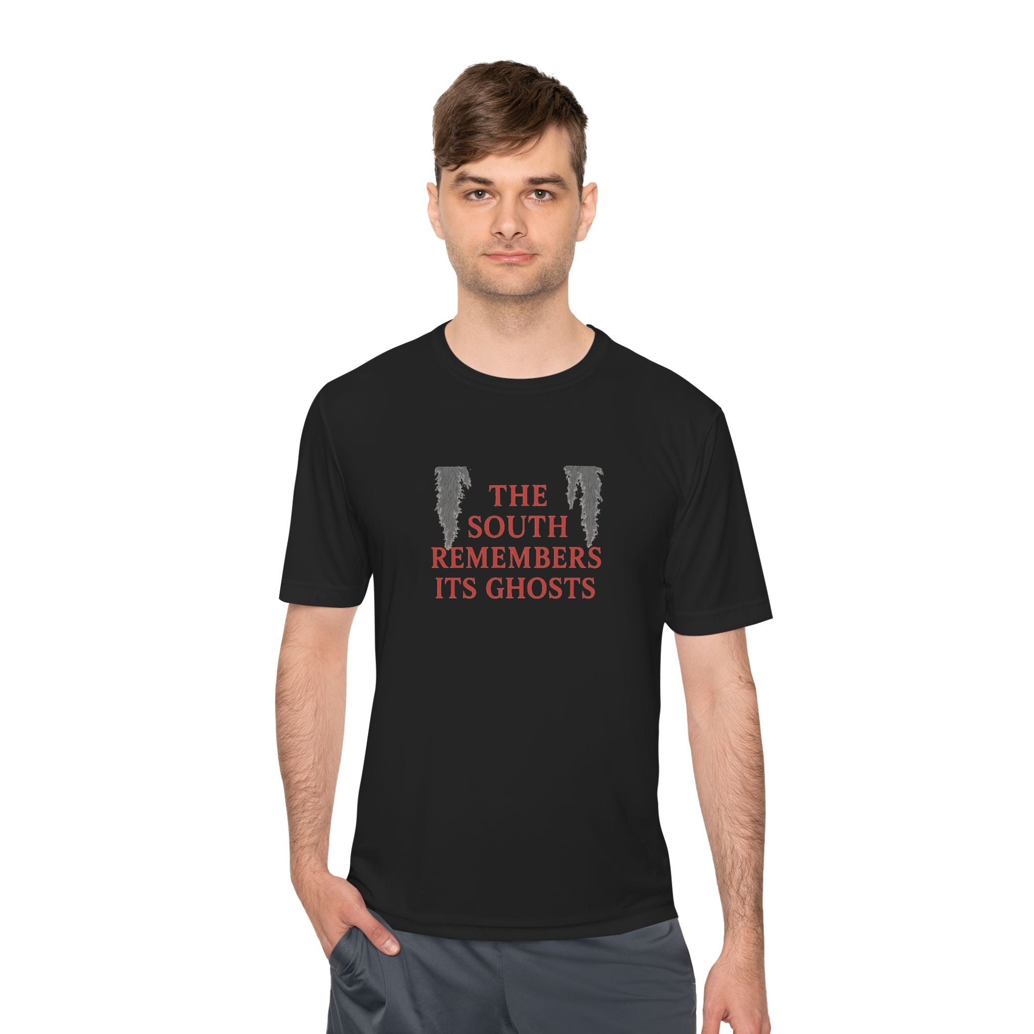 “The South Remembers Its Ghosts” Gothic Quote T-Shirt – Shadows of the South Series