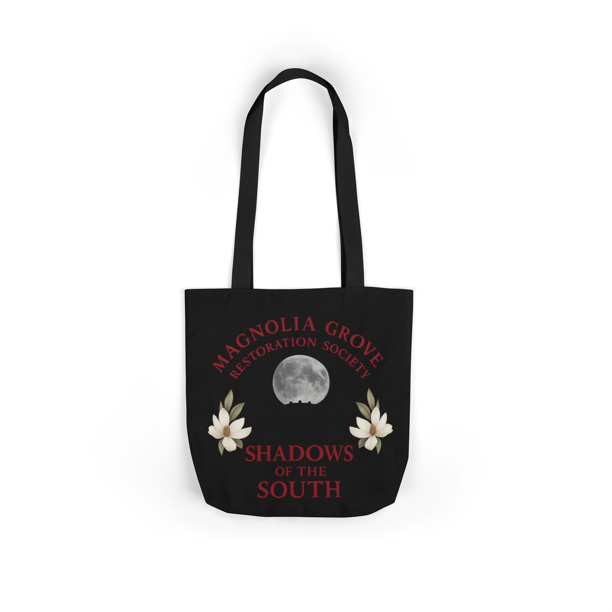 Magnolia Grove Restoration Society Canvas Tote Bag – Shadows of the South Series