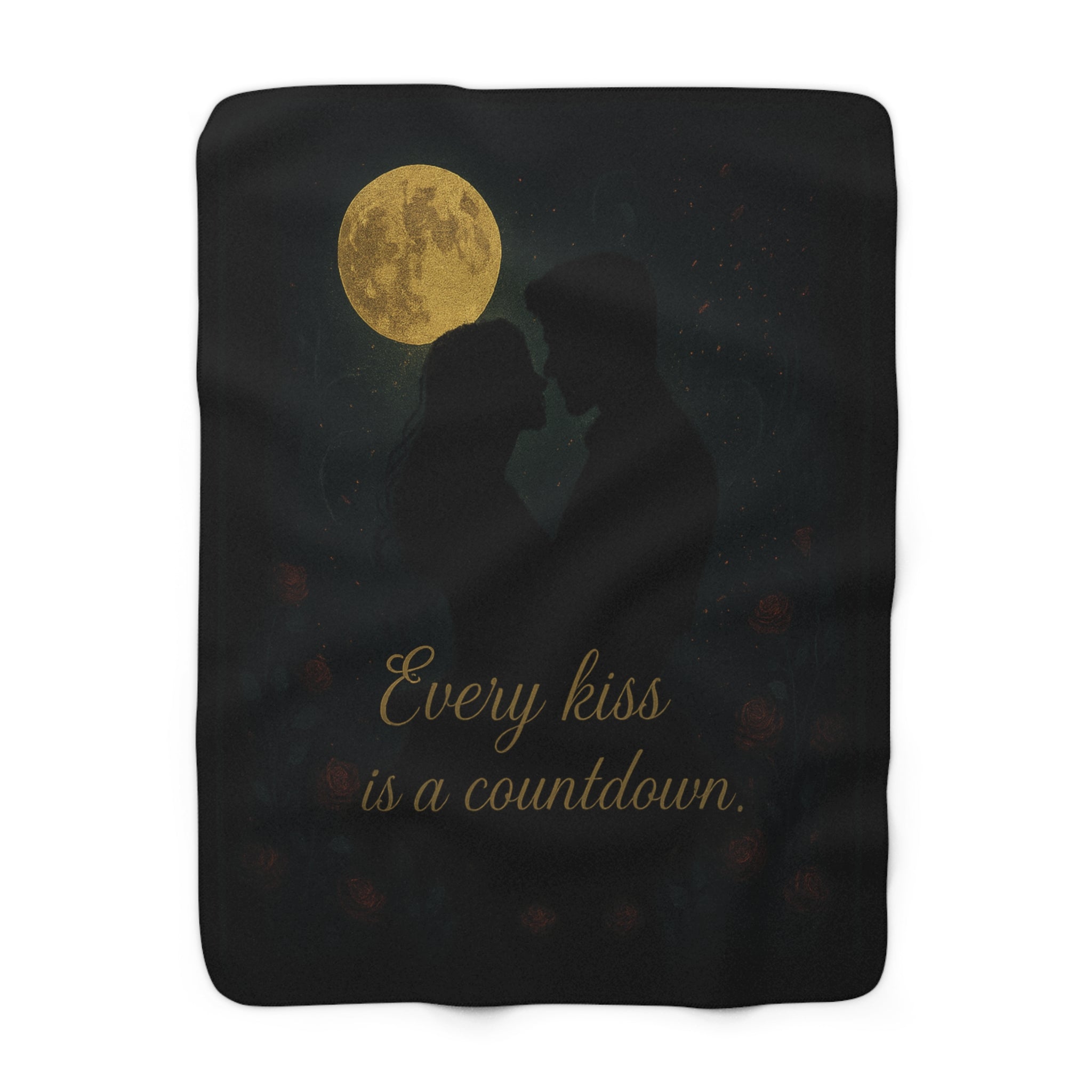 Moonlit Kiss Fleece Blanket - Cursed to Love You