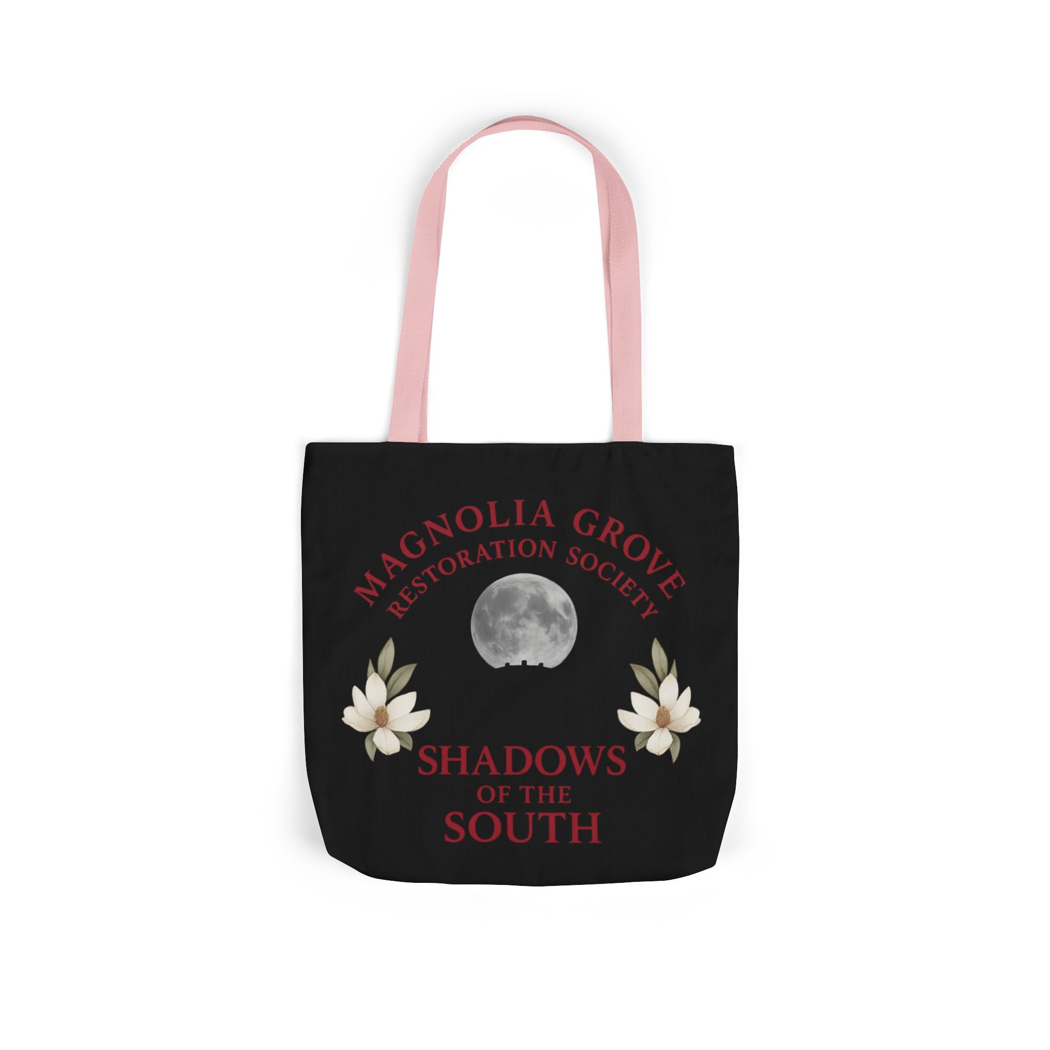 Magnolia Grove Restoration Society Canvas Tote Bag – Shadows of the South Series
