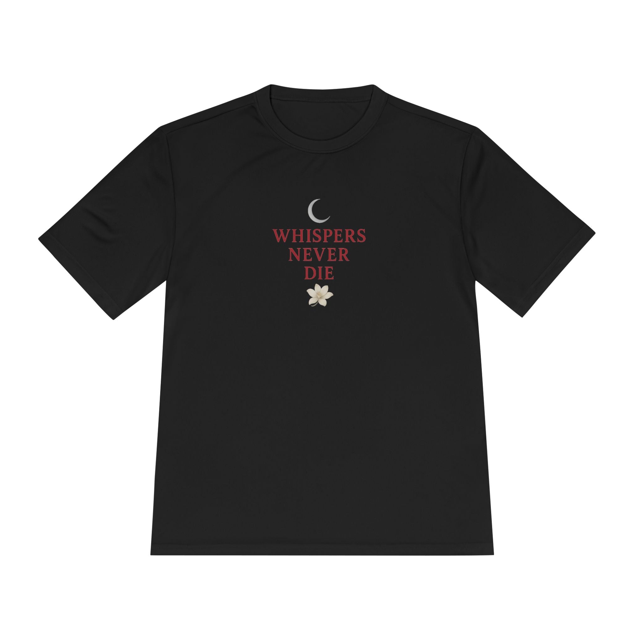 “Whispers Never Die” Gothic Quote T-Shirt – Shadows of the South Series