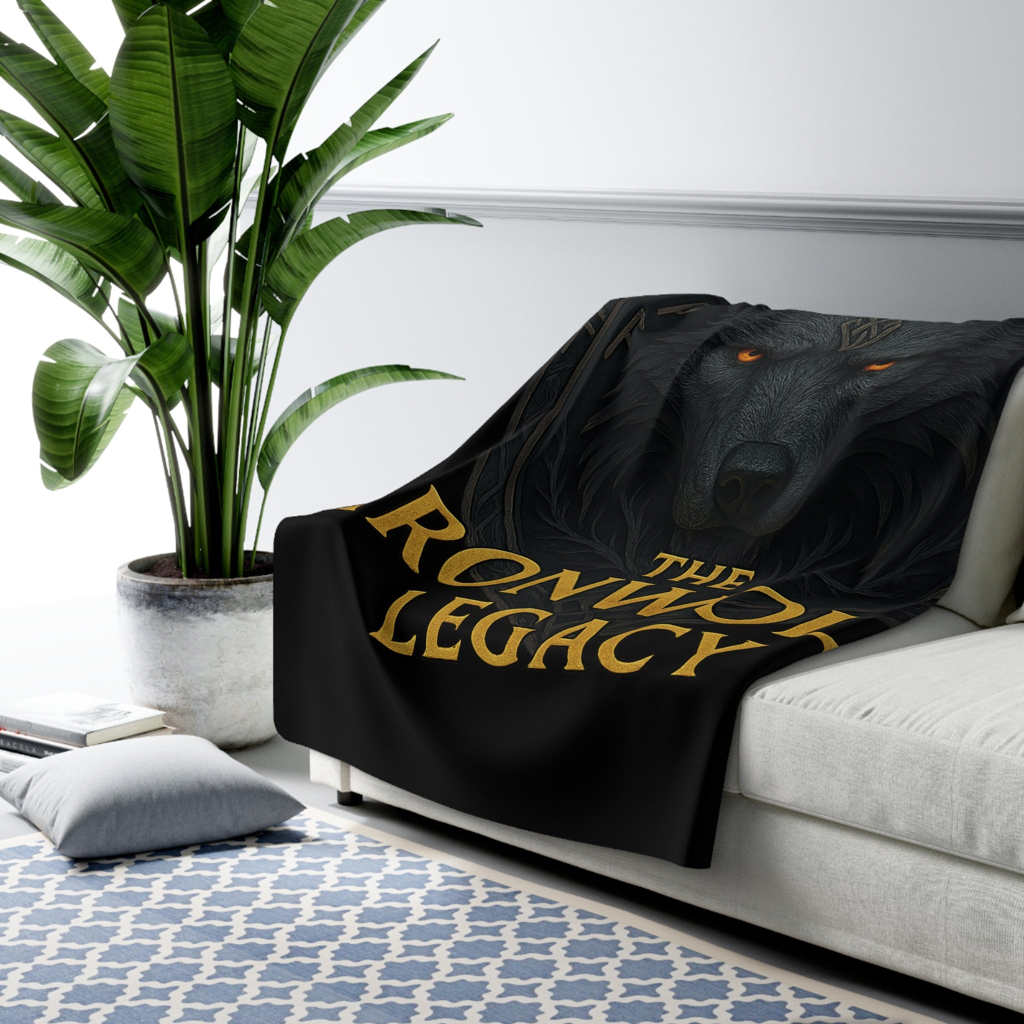 Ironwolf Legacy Logo – Sherpa Fleece Blanket