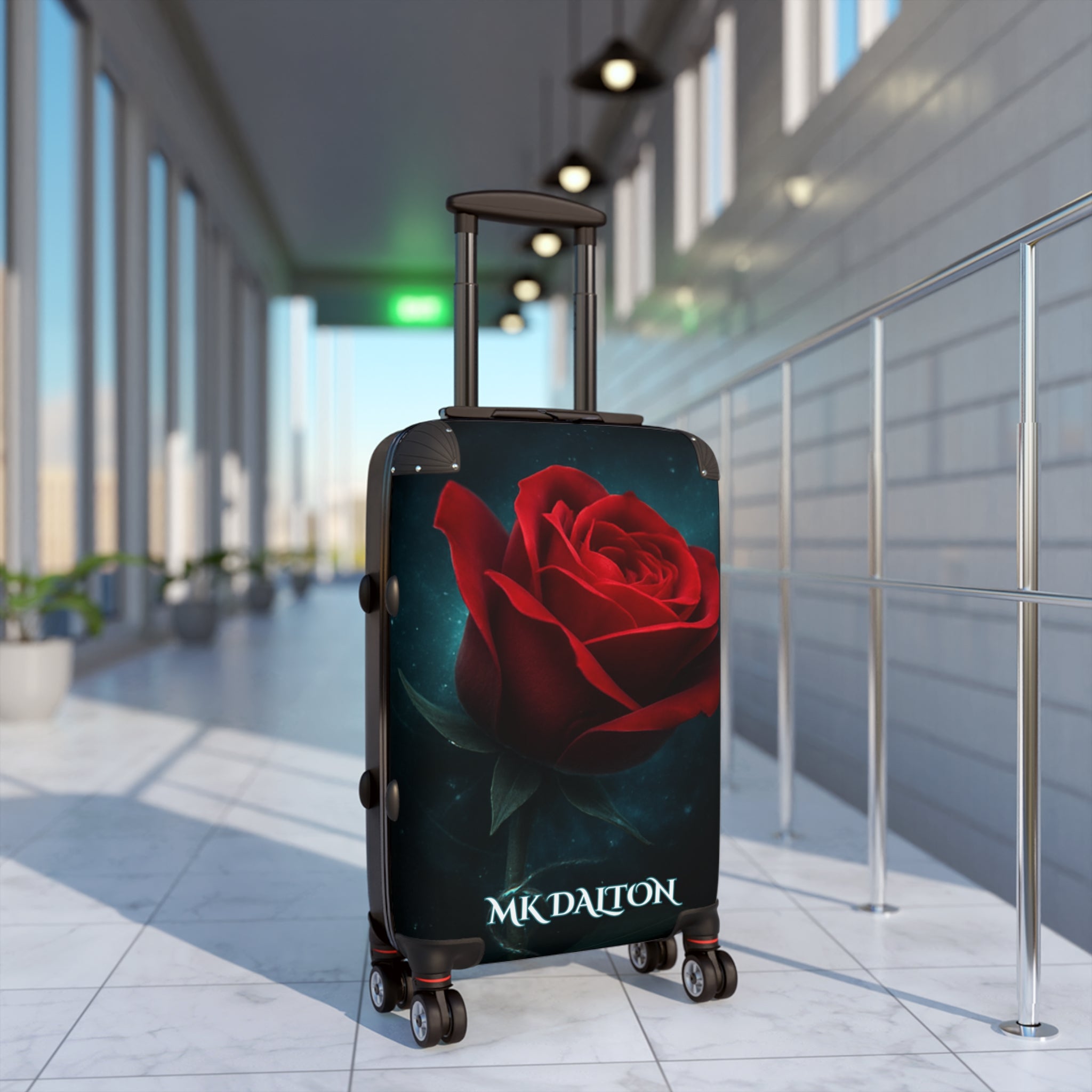 Elegant Rose Suitcase - Travel Bag, Floral Luggage, Vacation Gear, Travel Essential, Stylish Carry-On