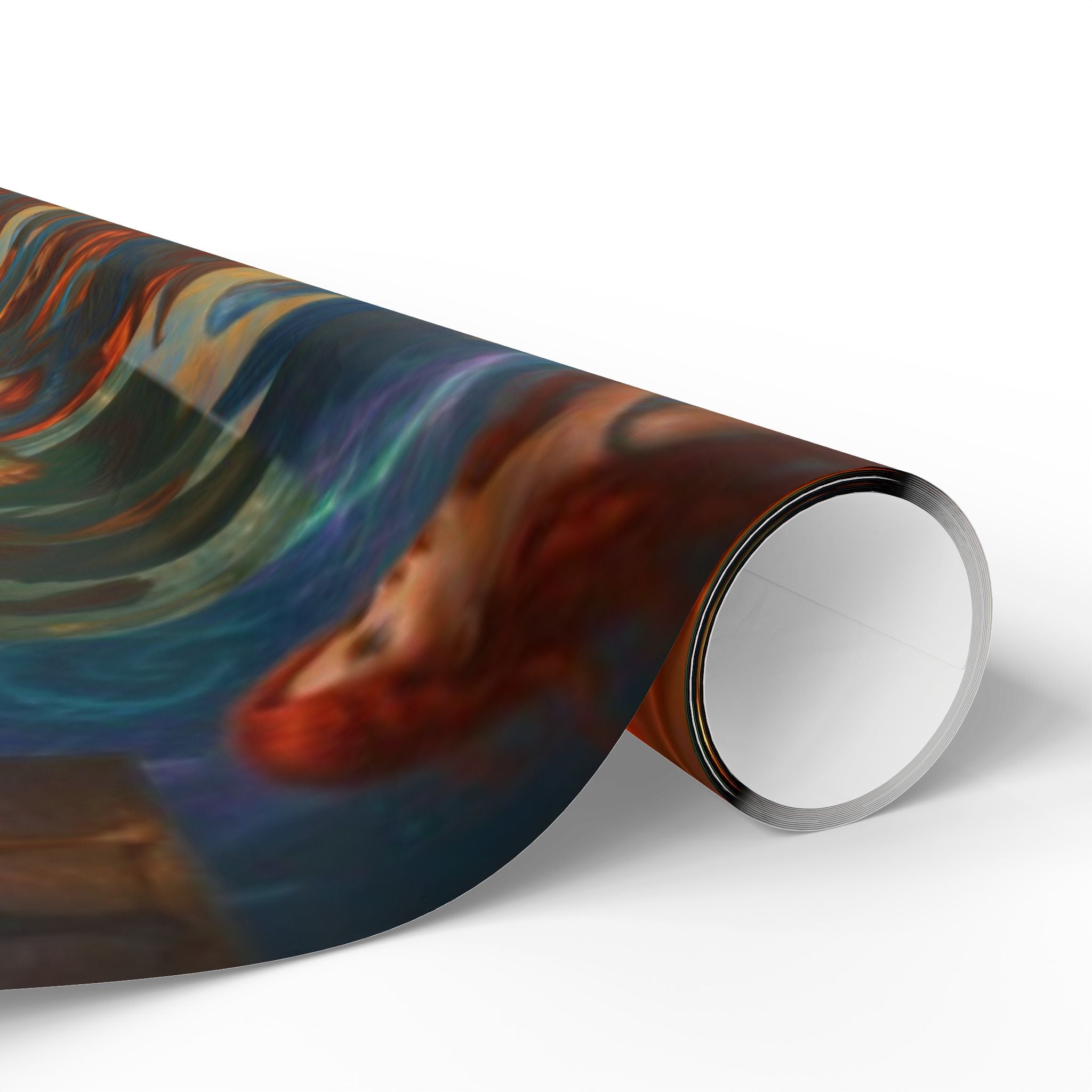 Artistic Wrapping Paper Roll, Vibrant Gift Wrap, Unique Holiday Wrapping, Wrapping Sheets for Birthdays, Eco-Friendly Gift Wrapping