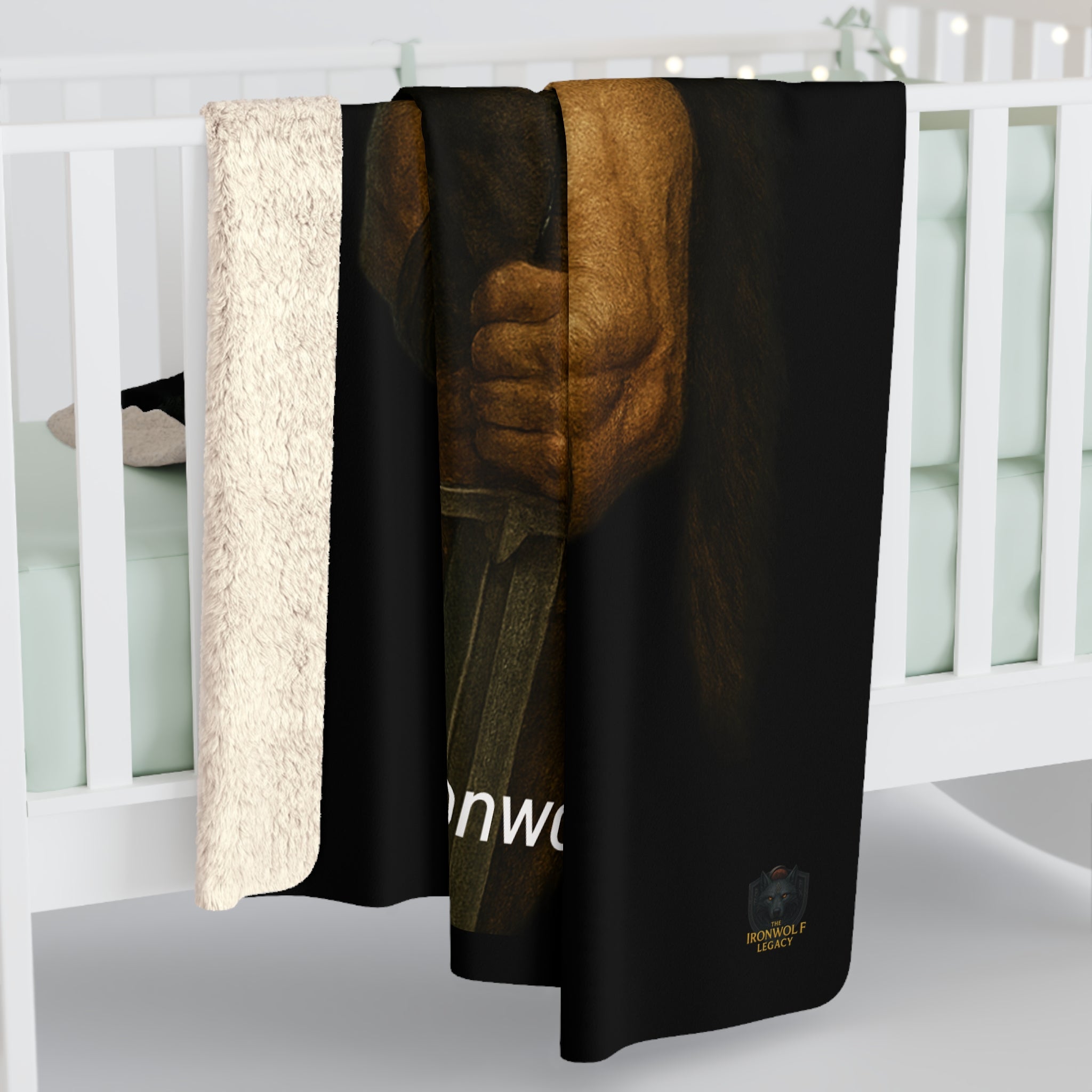 Bjorn Ironwolf “Alpha” – Sherpa Fleece Blanket
