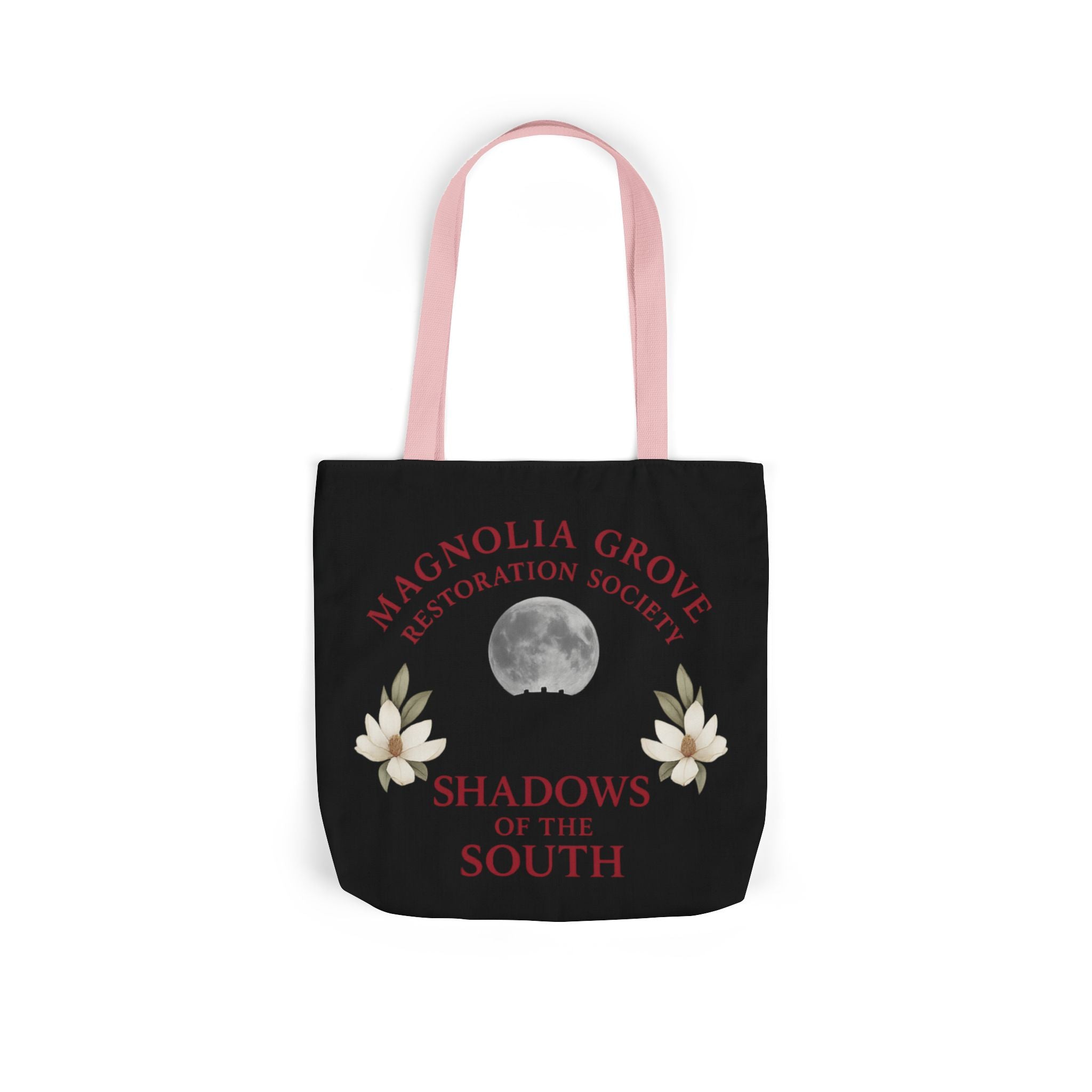 Magnolia Grove Restoration Society Canvas Tote Bag – Shadows of the South Series