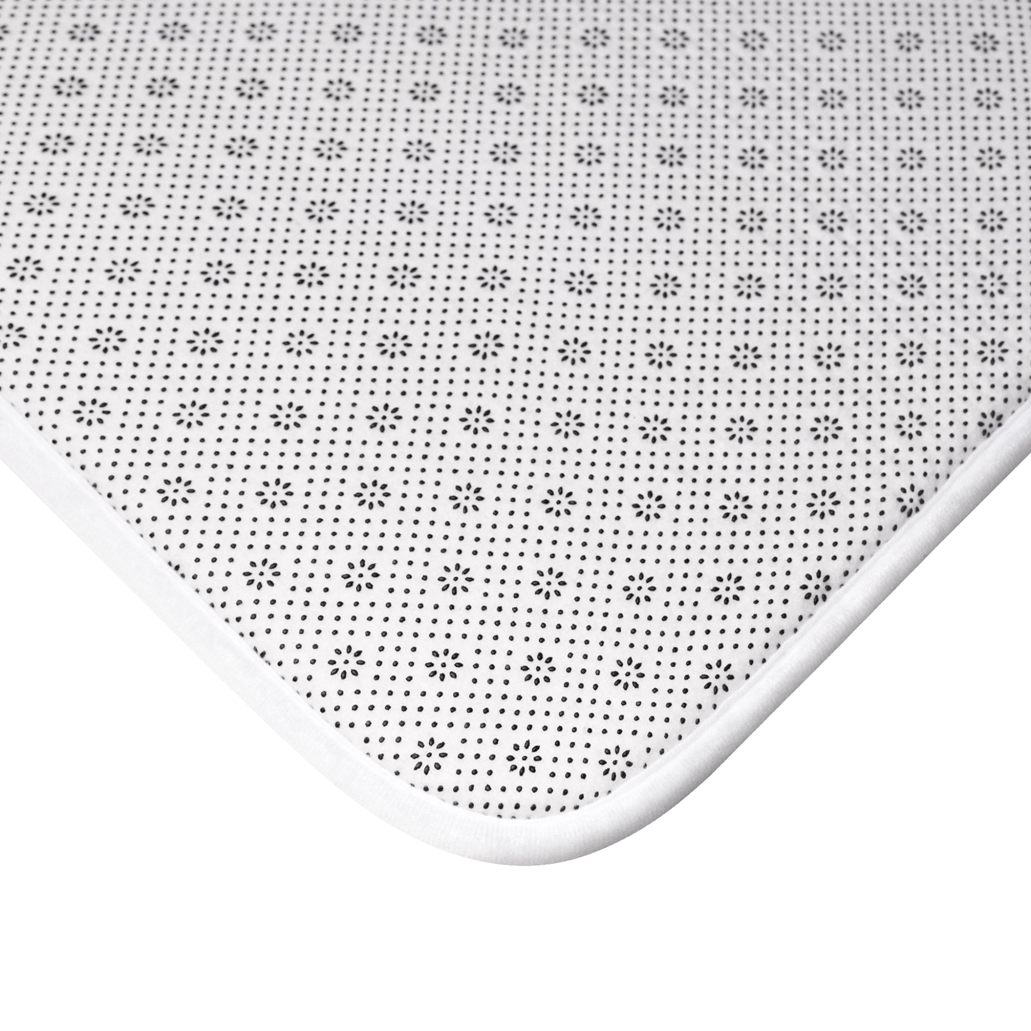 Gothic Magnolia Moon Bath Mat – Memory Foam Comfort with Anti-Slip Backing