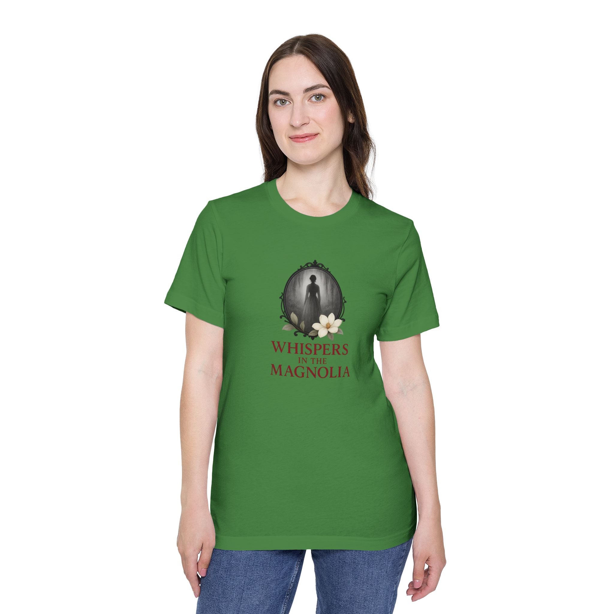 “Whispers in the Magnolia” Gothic Cameo T-Shirt – Shadows of the South Series