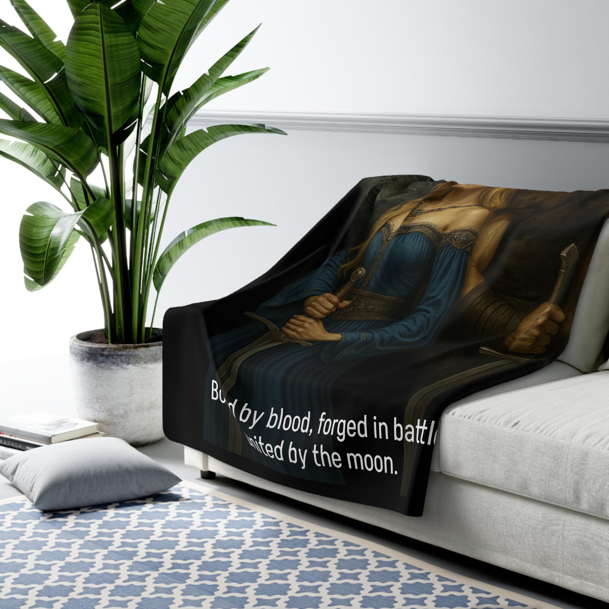 Bjorn & Astrid – “Bound by Blood” Sherpa Fleece Blanket