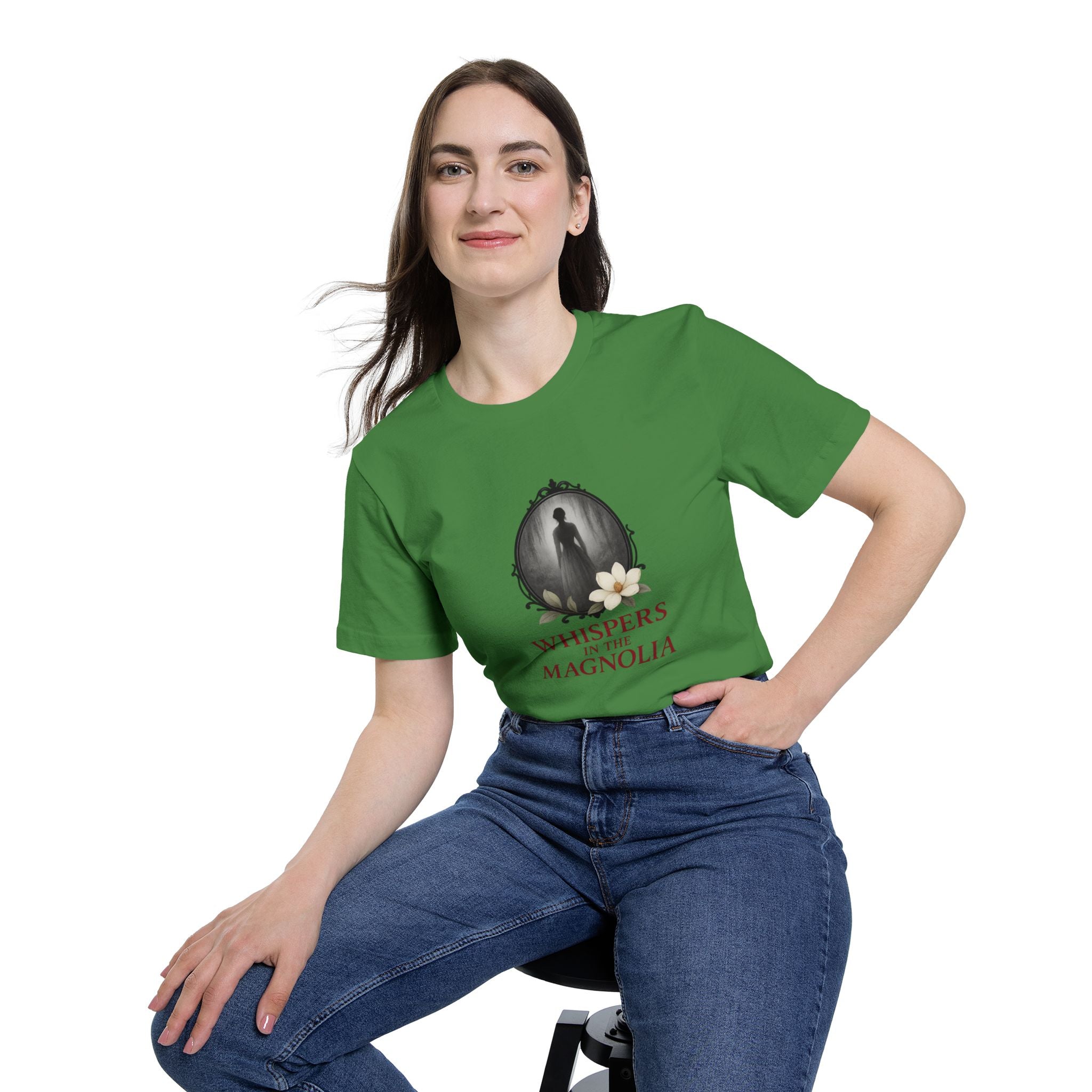 “Whispers in the Magnolia” Gothic Cameo T-Shirt – Shadows of the South Series