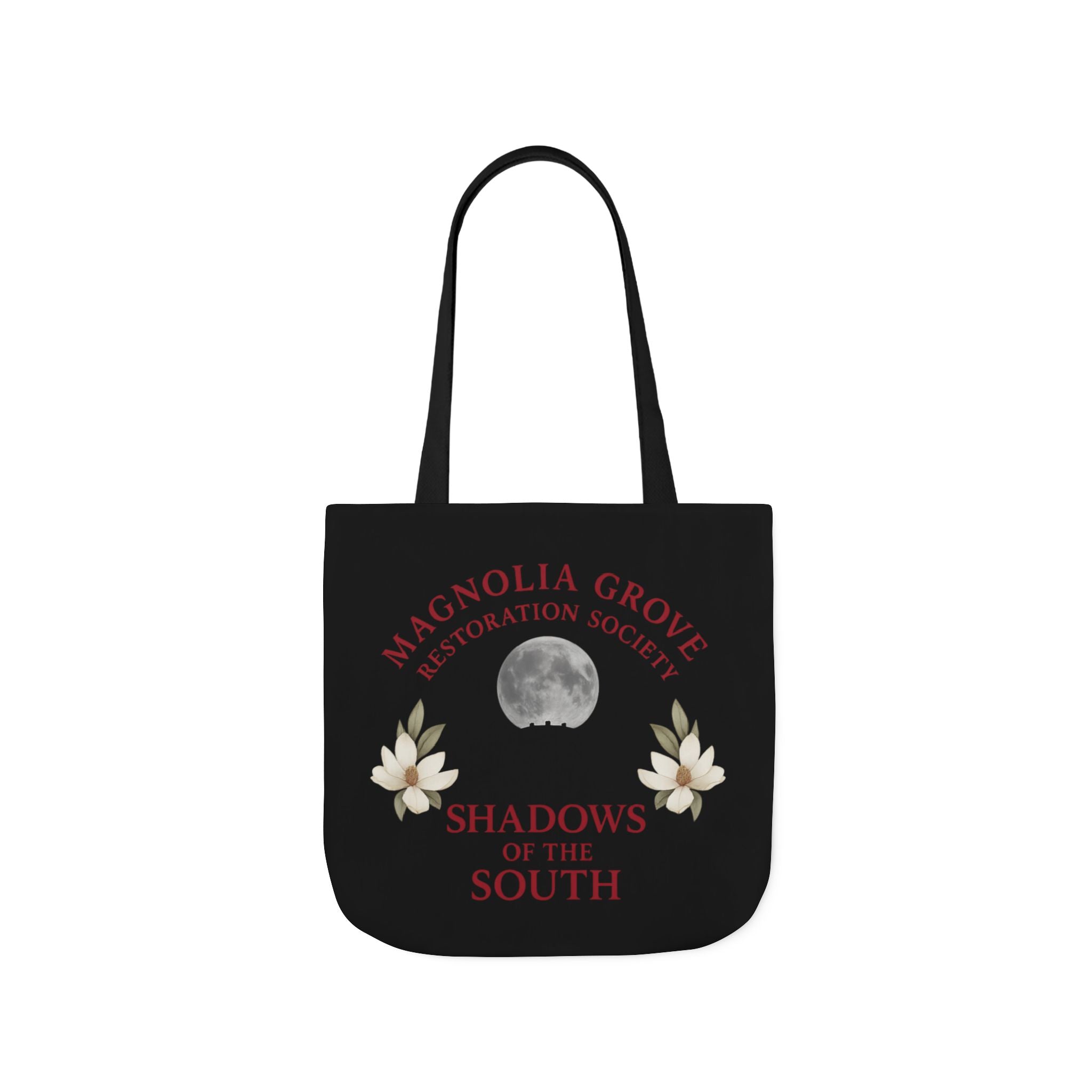 Magnolia Grove Restoration Society Canvas Tote Bag – Shadows of the South Series
