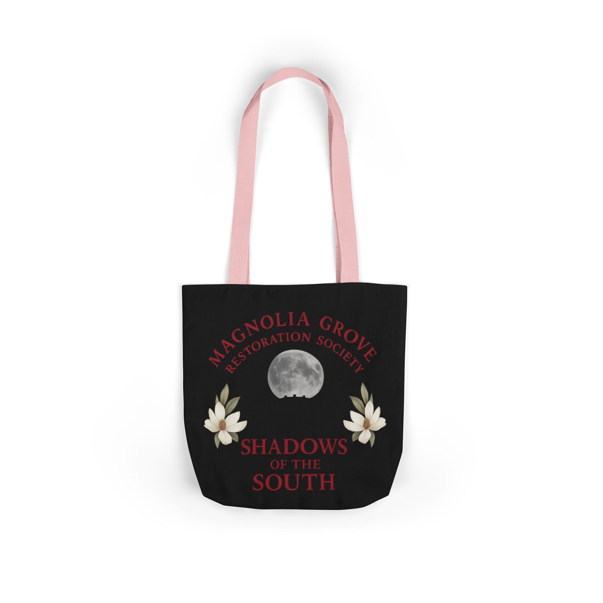 Magnolia Grove Restoration Society Canvas Tote Bag – Shadows of the South Series