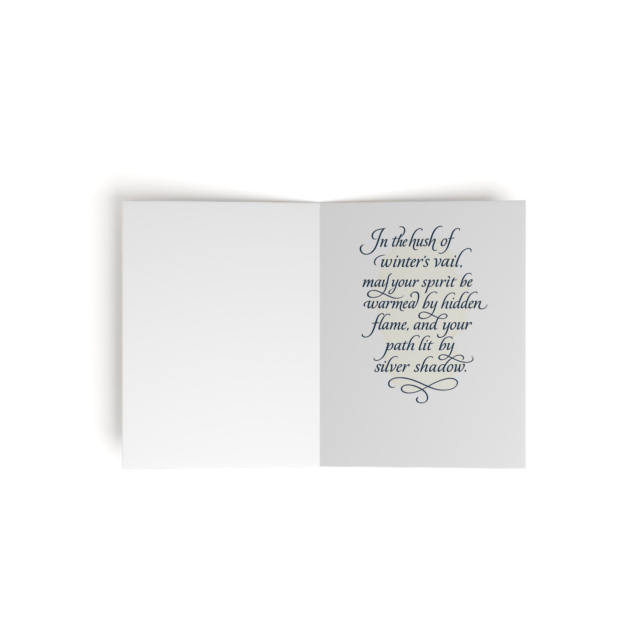 In the Hush of Winter’s Veil – Gothic Witchy Holiday Card