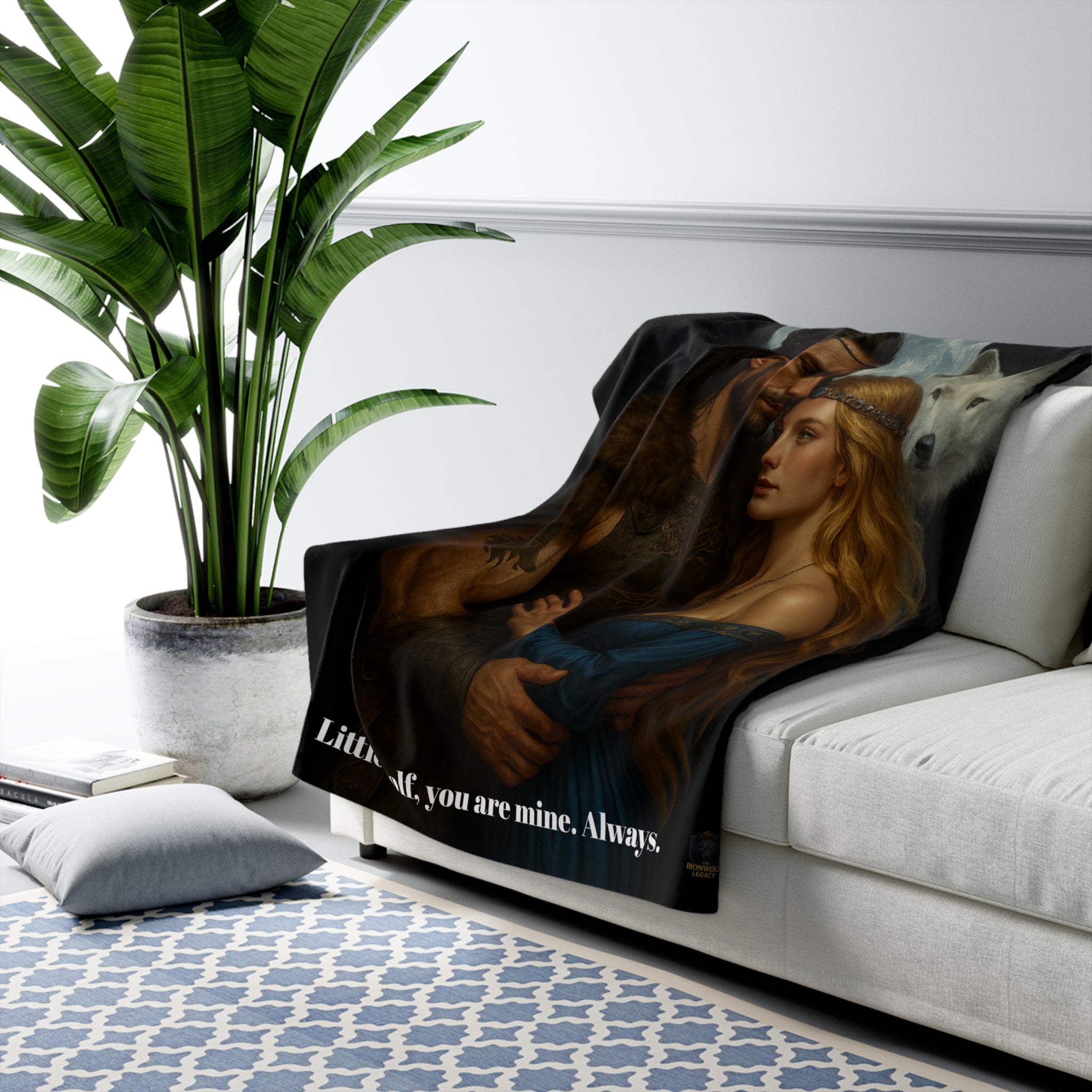 Bjorn & Astrid Embrace – Romantic Sherpa Fleece Blankets, Anniversaries, and Home Decor