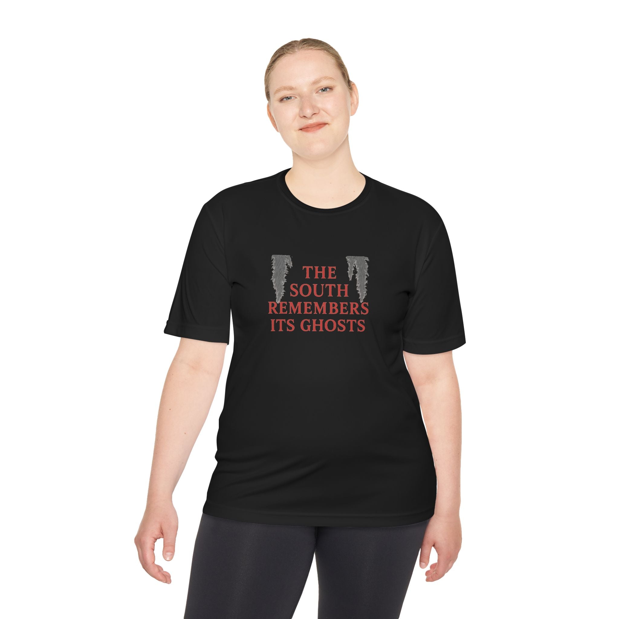 “The South Remembers Its Ghosts” Gothic Quote T-Shirt – Shadows of the South Series