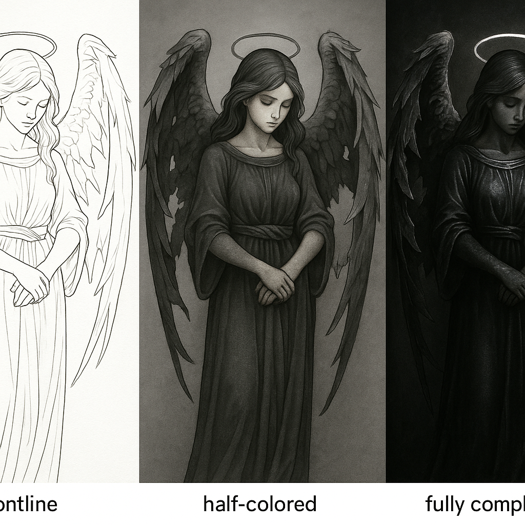 Gothic Roses & Ruins Coloring Book