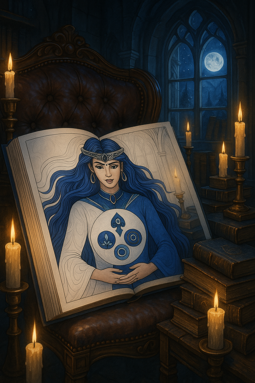 Coven Shadows: Witches of the Night Coloring Book