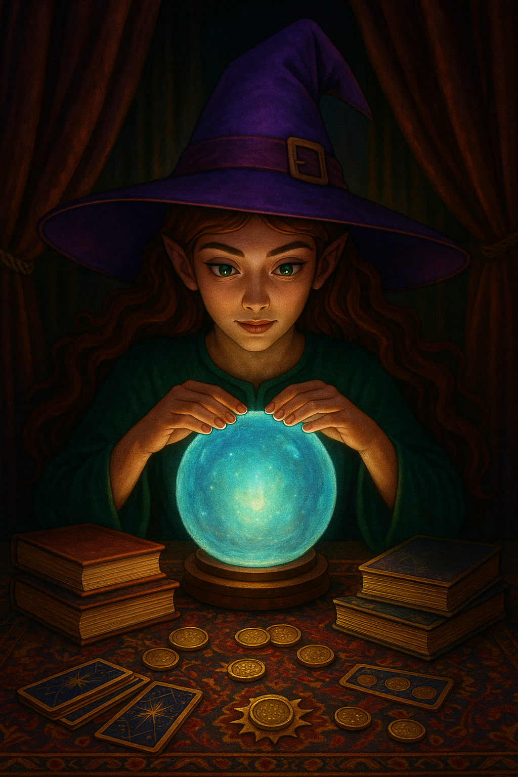 Coven Shadows: Witches of the Night Coloring Book