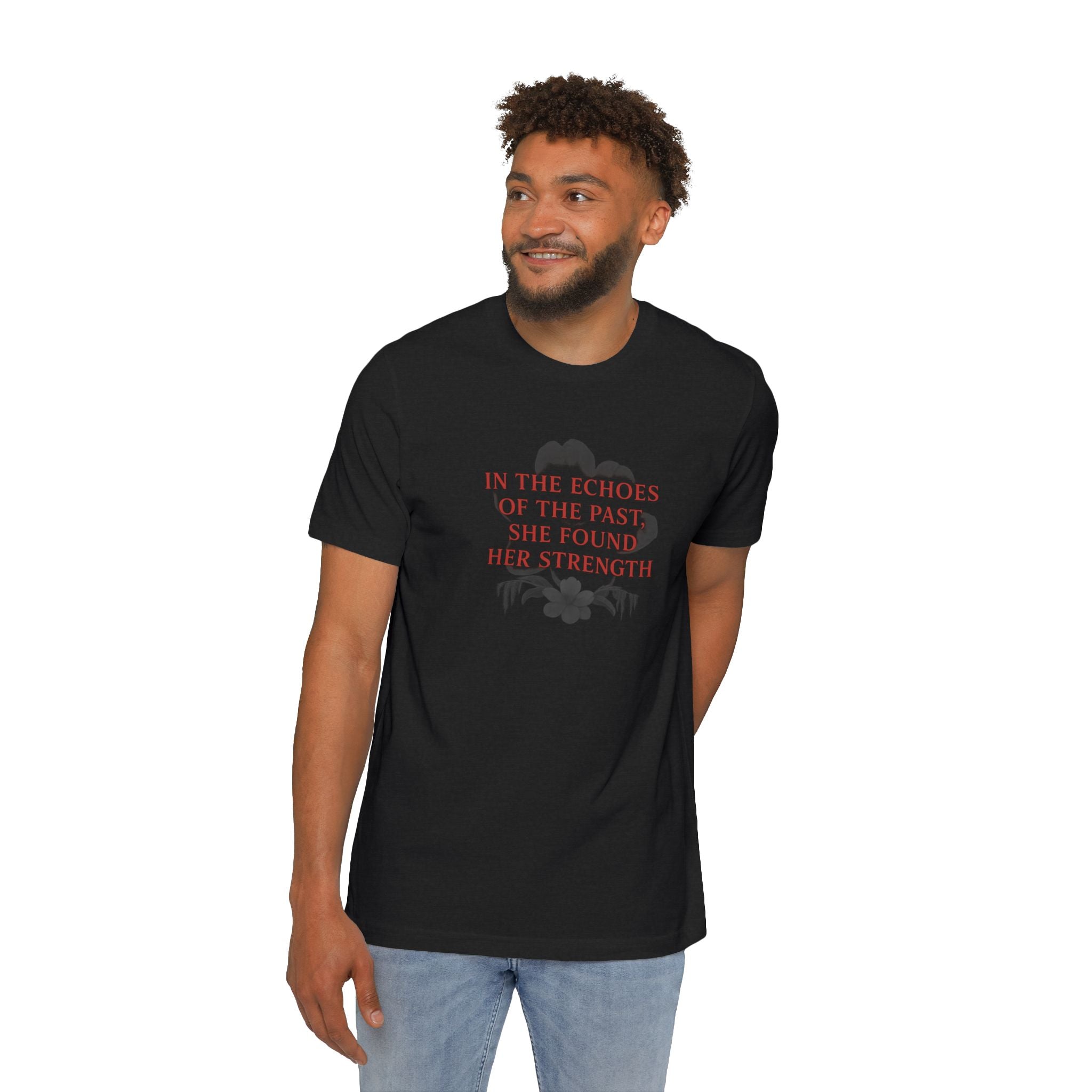 “In the Echoes of the Past” Gothic Quote T-Shirt – Shadows of the South Series