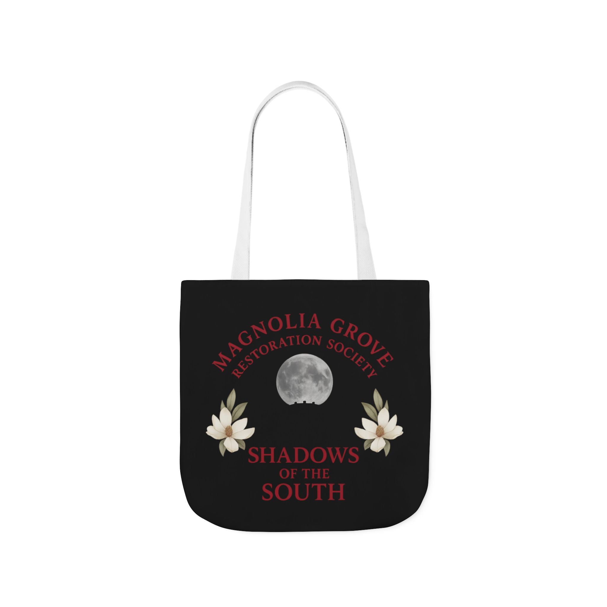 Magnolia Grove Restoration Society Canvas Tote Bag – Shadows of the South Series