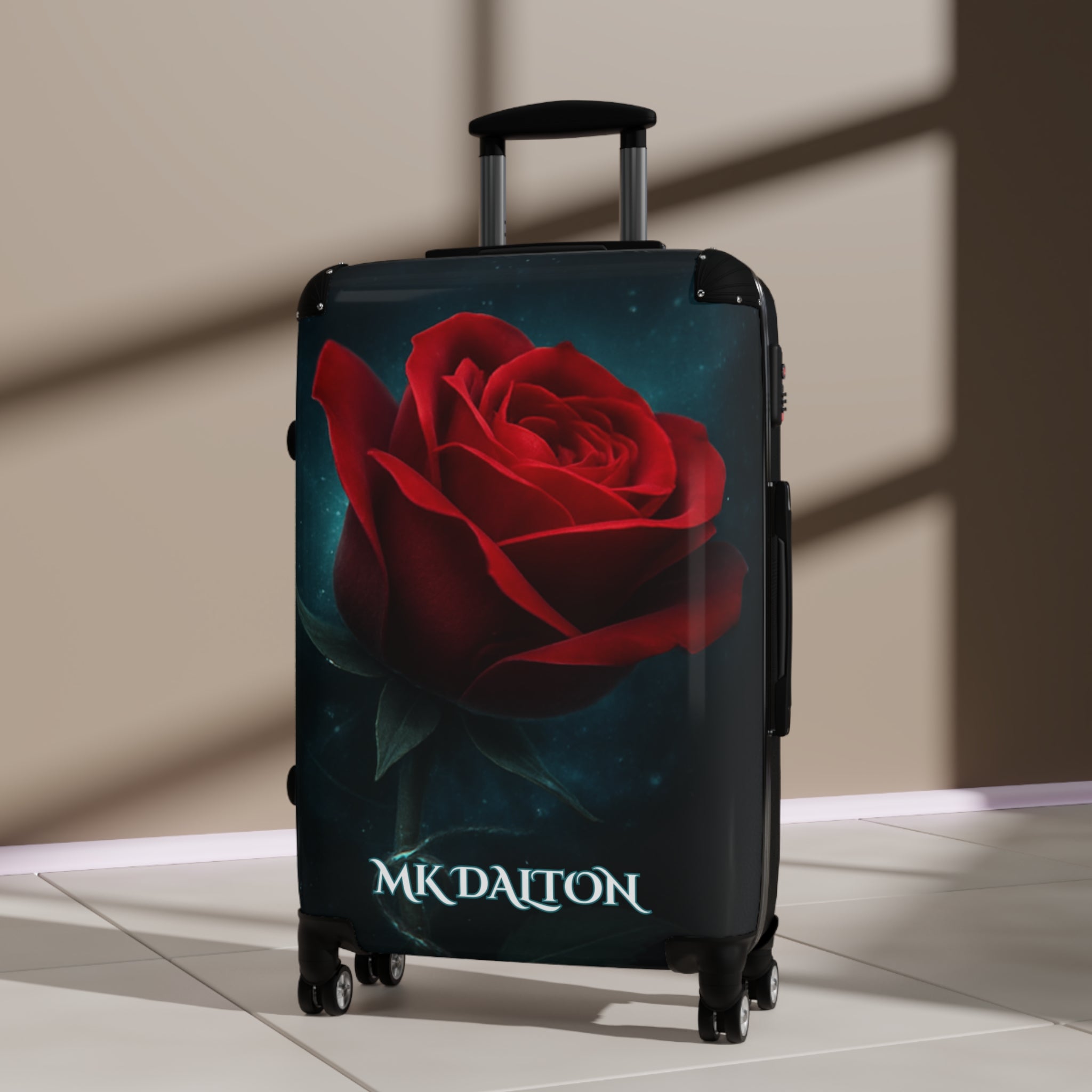 Elegant Rose Suitcase - Travel Bag, Floral Luggage, Vacation Gear, Travel Essential, Stylish Carry-On