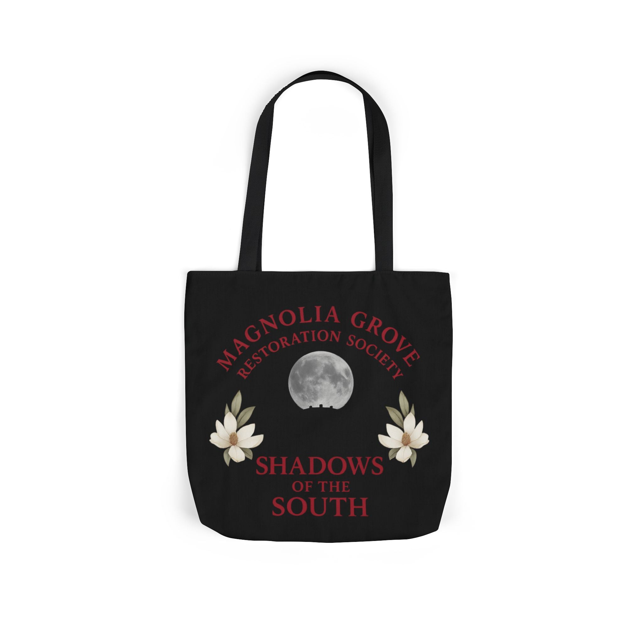 Magnolia Grove Restoration Society Canvas Tote Bag – Shadows of the South Series