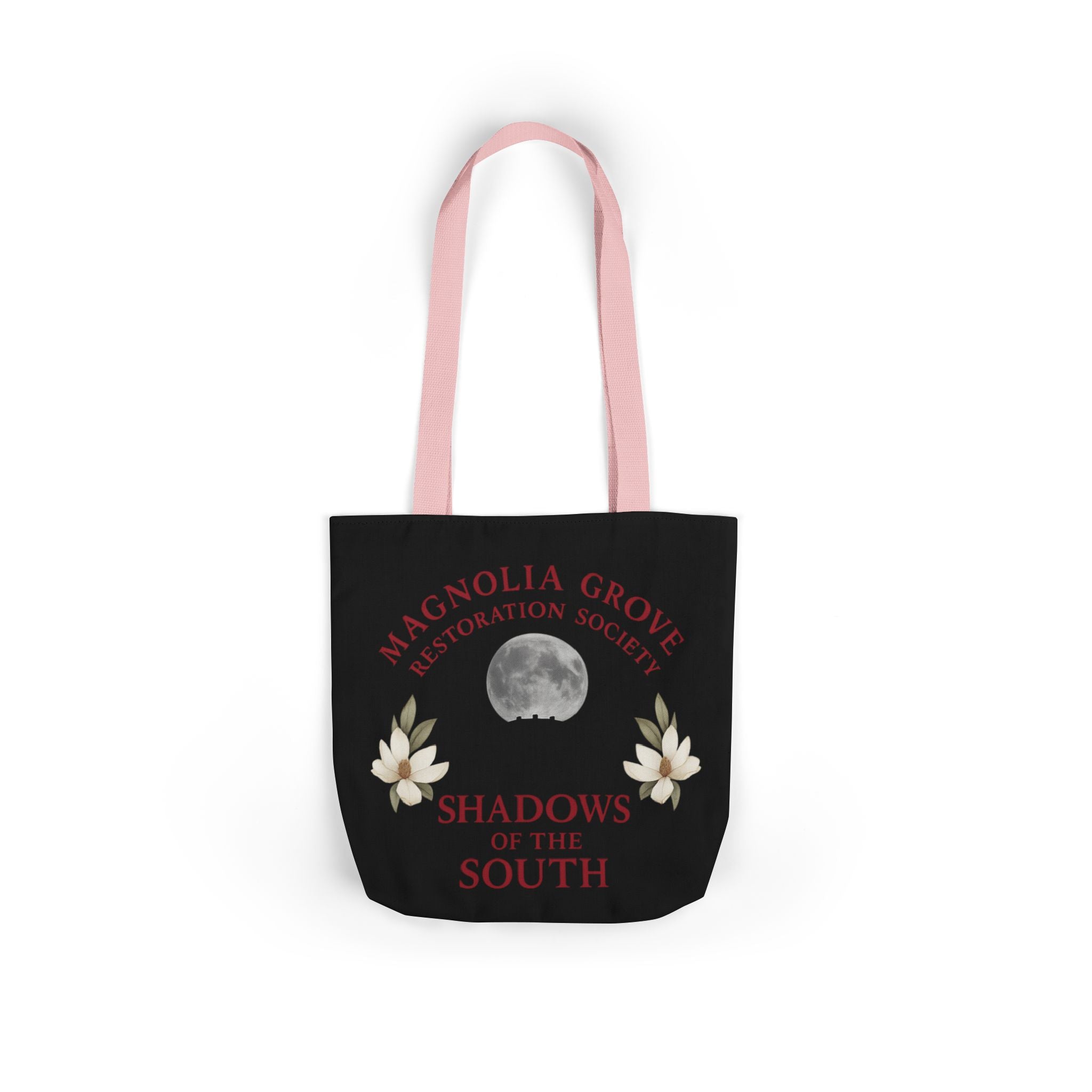 Magnolia Grove Restoration Society Canvas Tote Bag – Shadows of the South Series