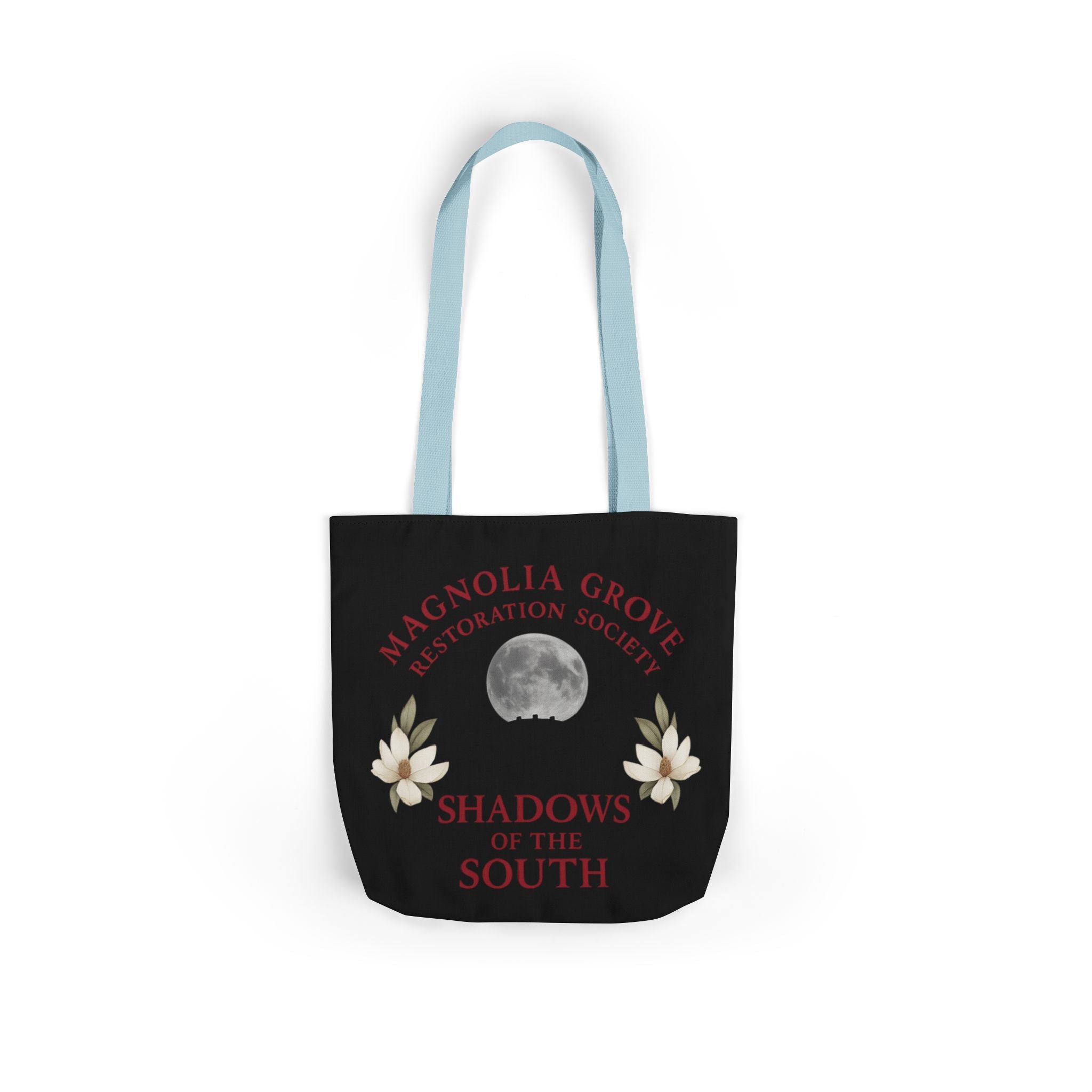 Magnolia Grove Restoration Society Canvas Tote Bag – Shadows of the South Series