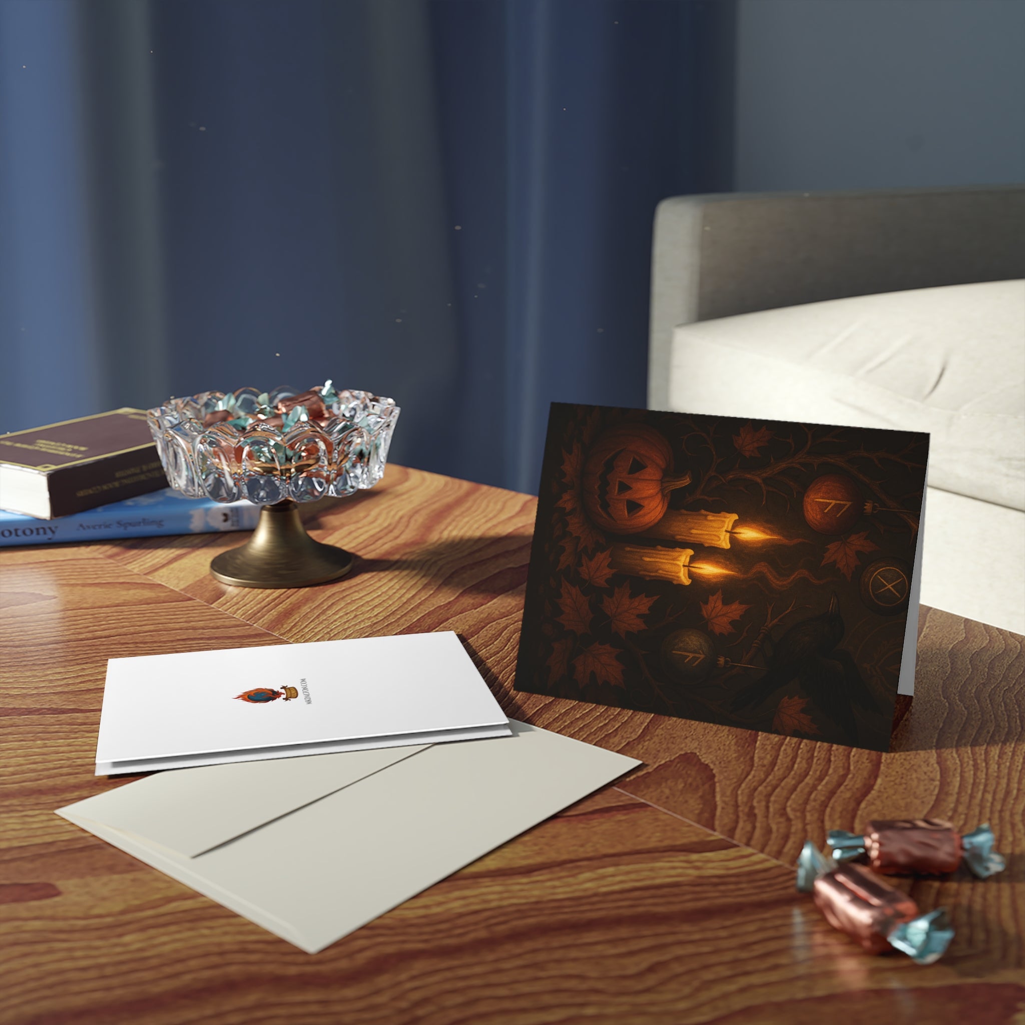 Blessings of Flame and Shadow Greeting Card