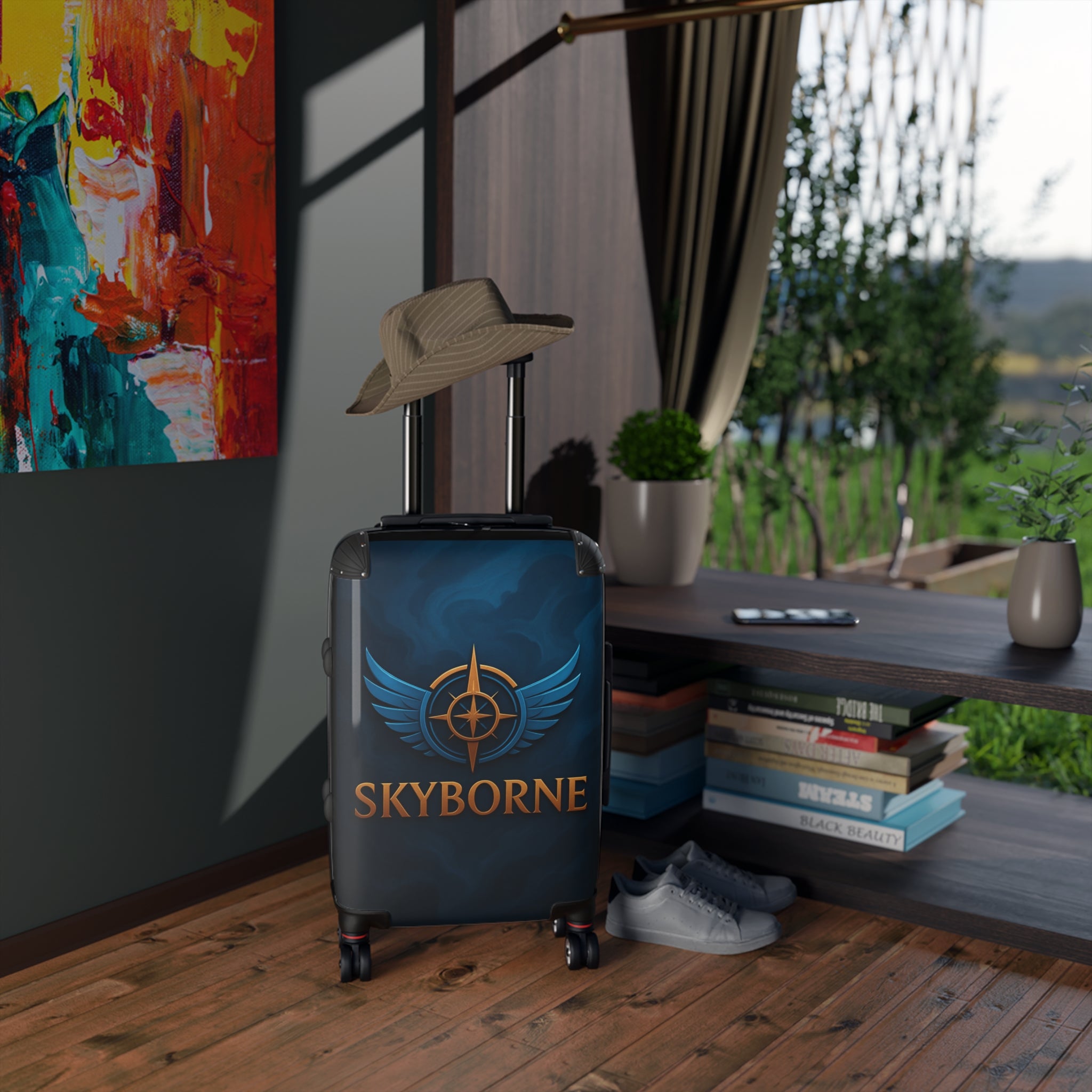 Skyborne Adventure Suitcase, Travel Gear, Luggage for Explorers, Stylish Carry-On, Perfect for Vacations & Business Trips