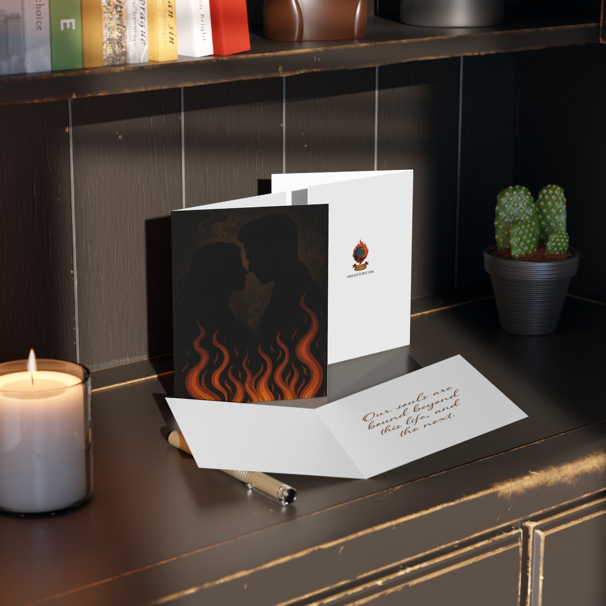 Dark Love Gothic Romance Card – Bound Souls of Veilmoor