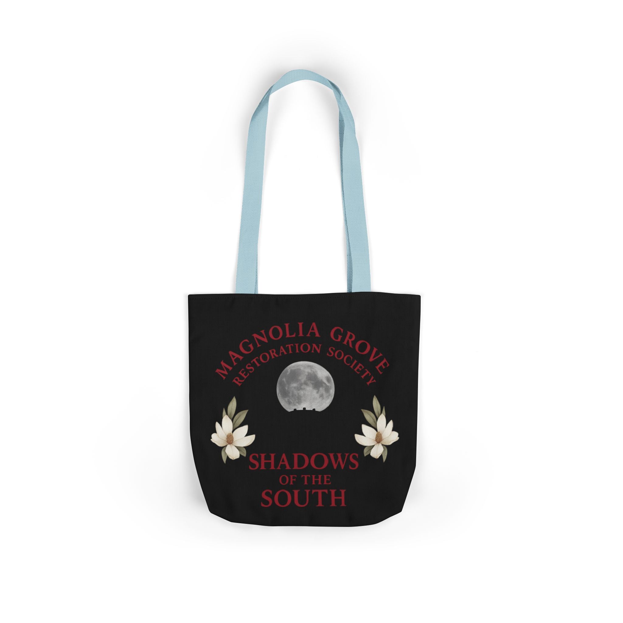Magnolia Grove Restoration Society Canvas Tote Bag – Shadows of the South Series