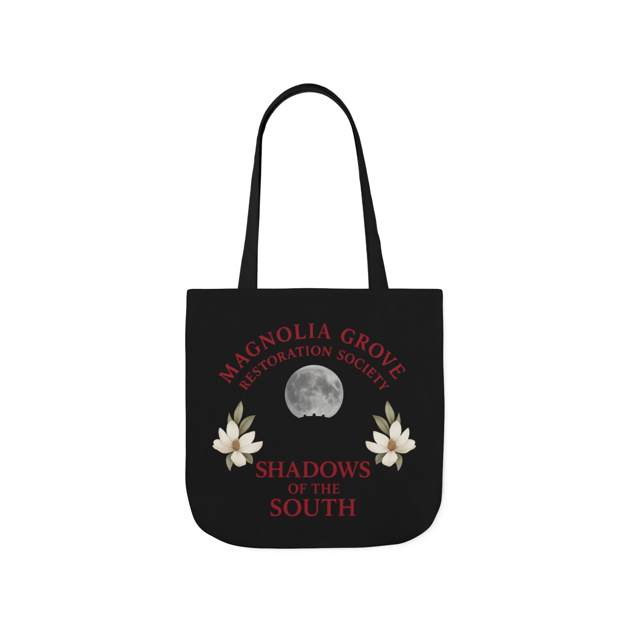 Magnolia Grove Restoration Society Canvas Tote Bag – Shadows of the South Series