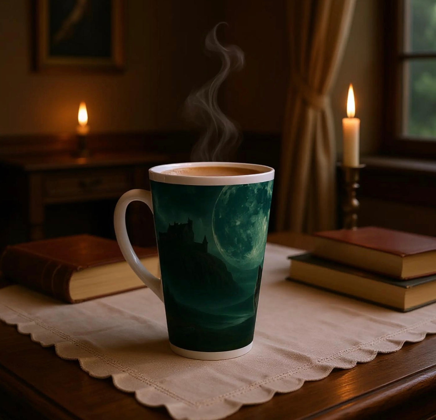 Whispers in the Highland Mist Latte Mug