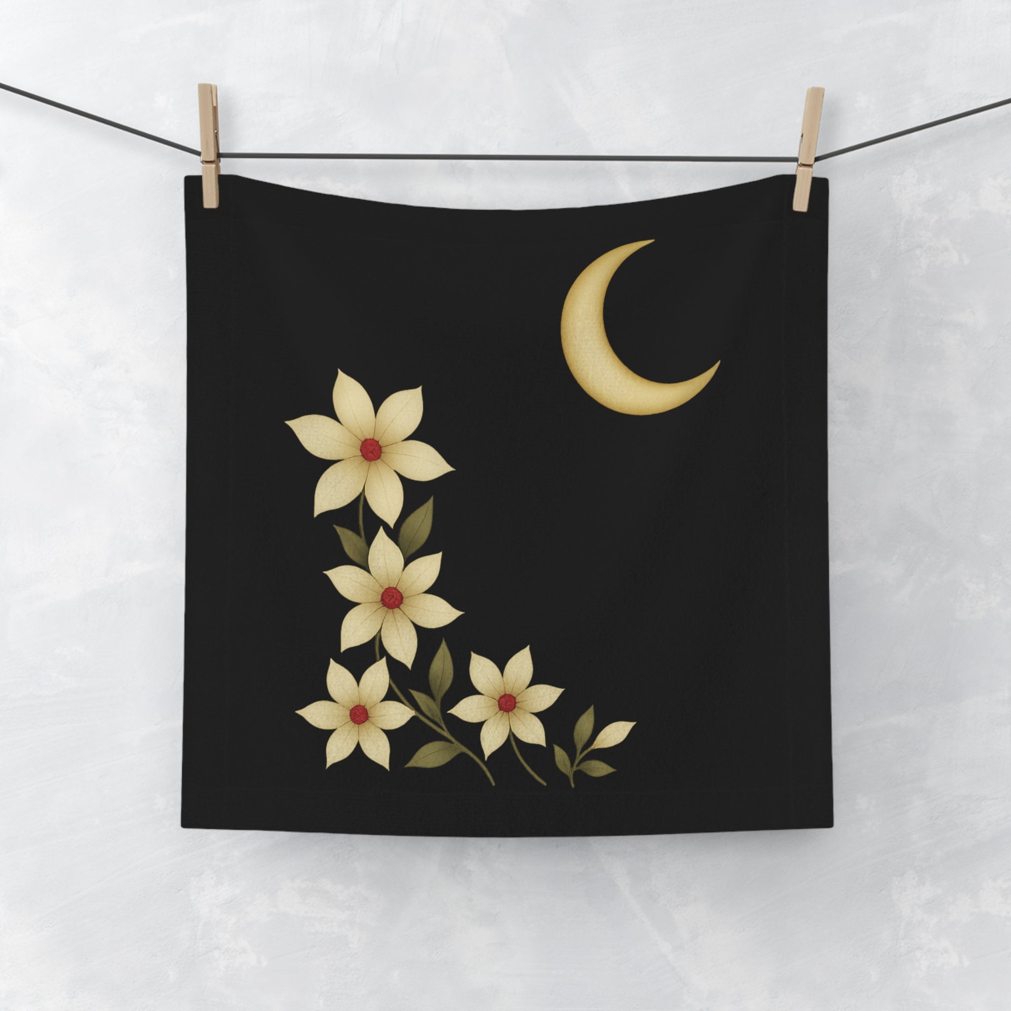 Shadows of the South Face Towel – Crescent Moon Magnolia Design