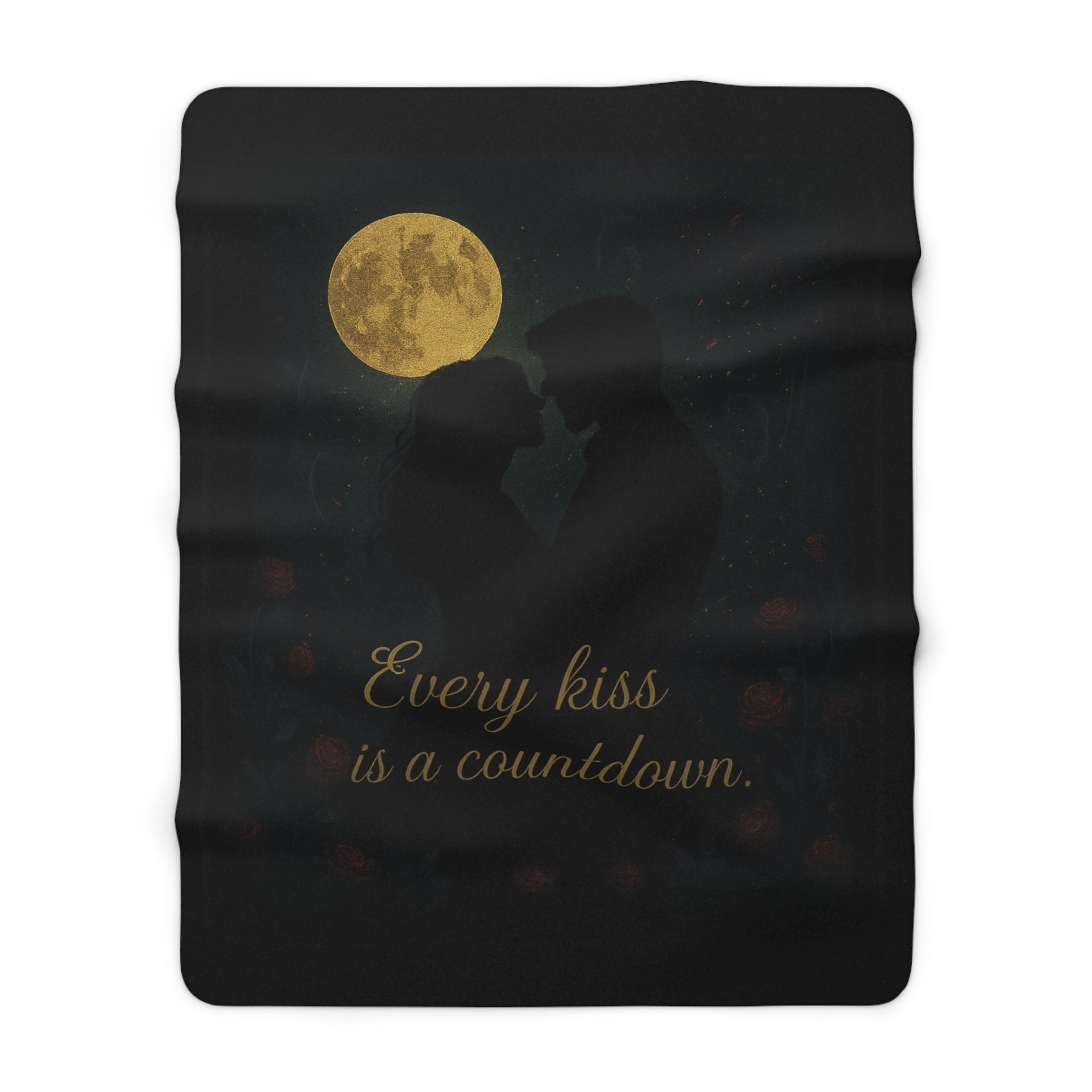 Moonlit Kiss Fleece Blanket - Cursed to Love You