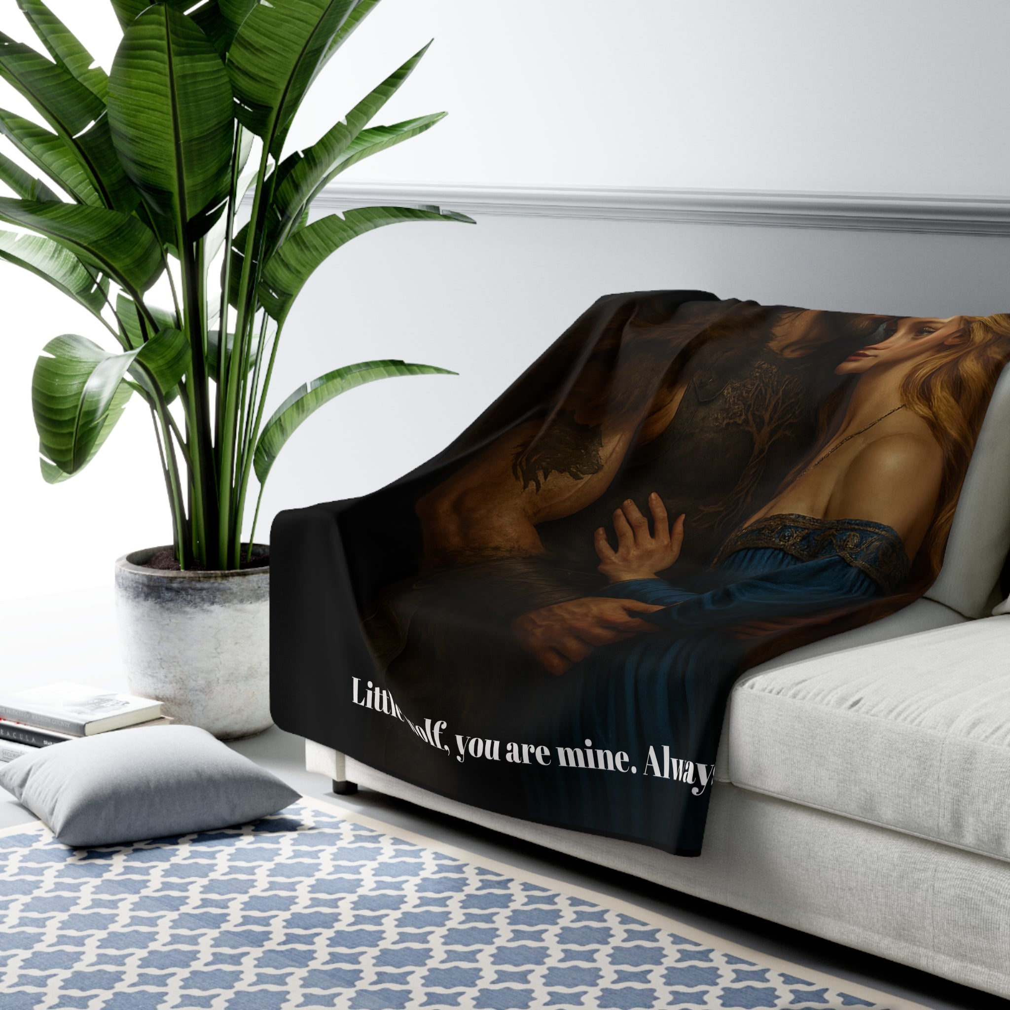 Bjorn & Astrid Embrace – Romantic Sherpa Fleece Blankets, Anniversaries, and Home Decor