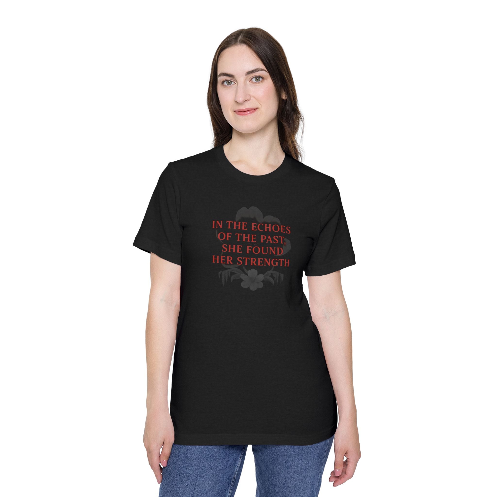“In the Echoes of the Past” Gothic Quote T-Shirt – Shadows of the South Series
