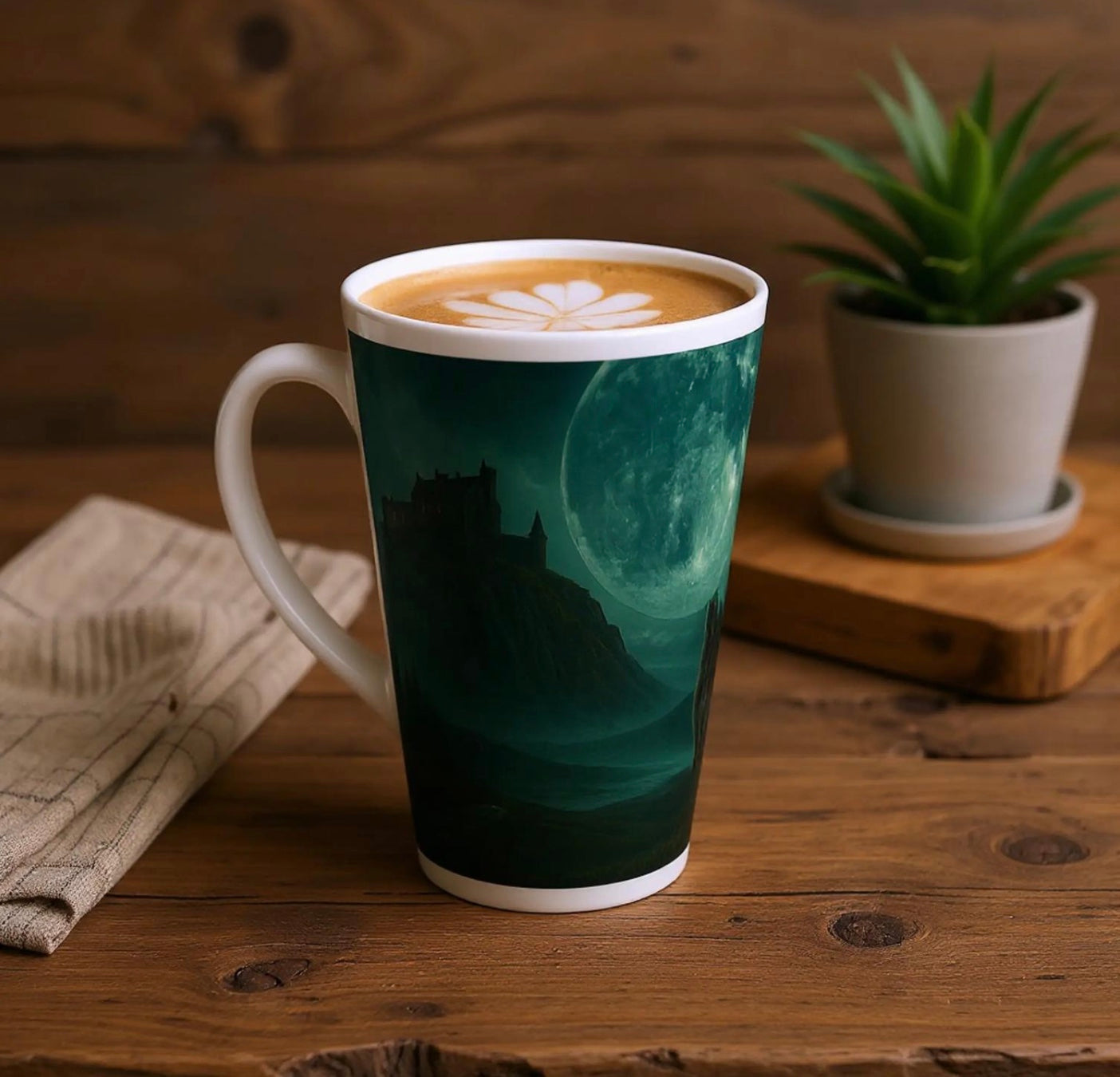 Whispers in the Highland Mist Latte Mug