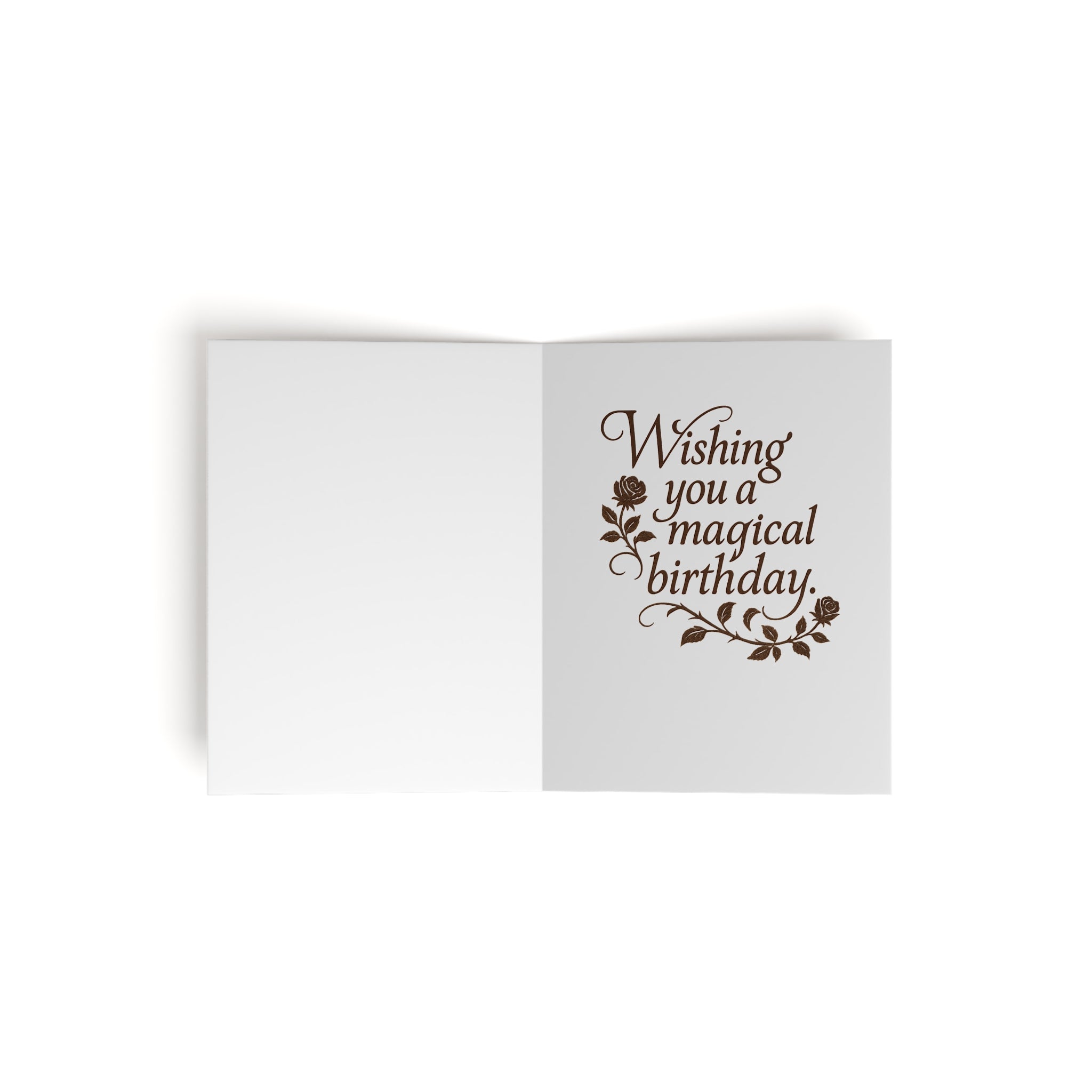 Dark Roses & Flame – Gothic Birthday Card