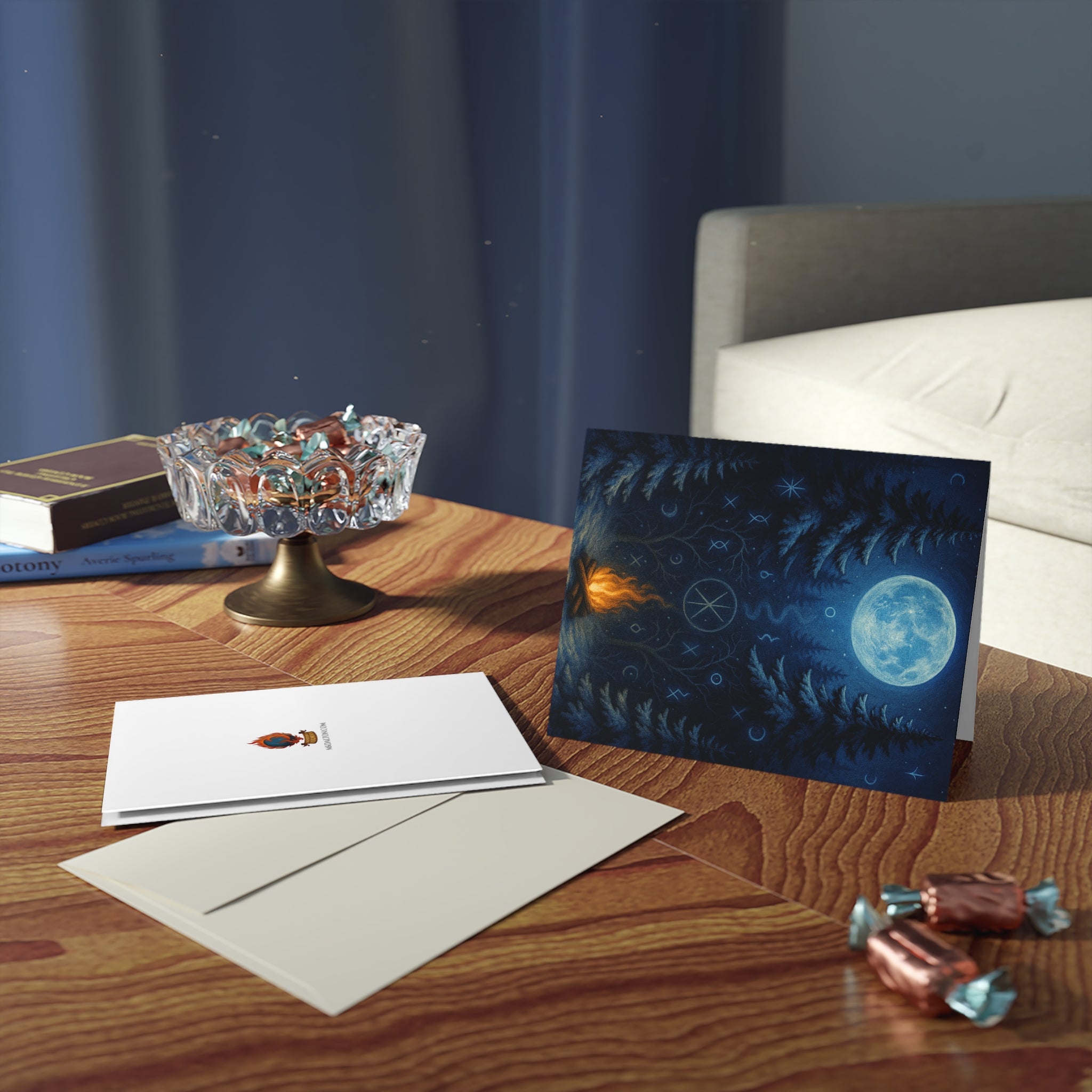 In the Hush of Winter’s Veil – Gothic Witchy Holiday Card