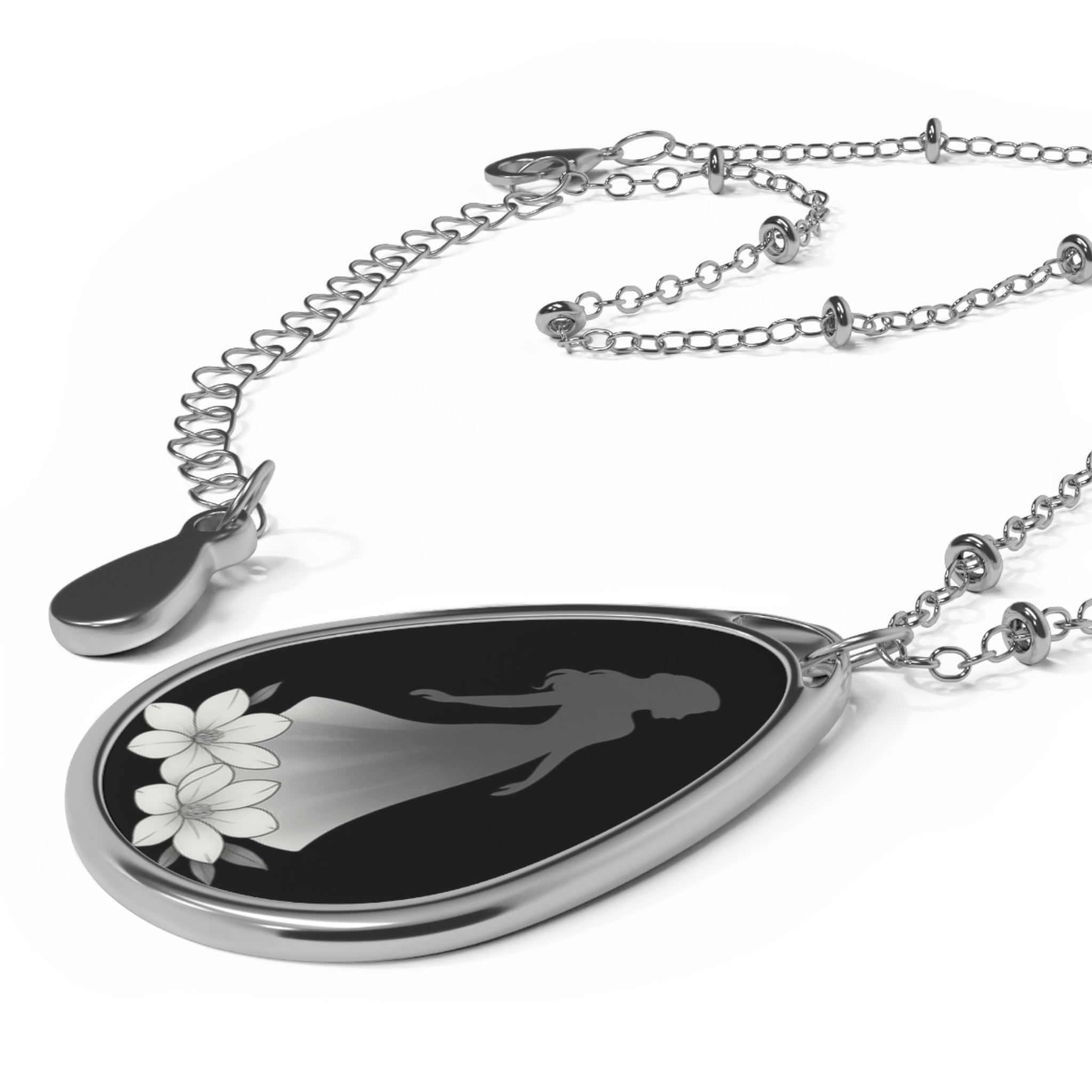 In the Whispers – Ghostly Cameo Silhouette Necklace | Shadows of the South Collection