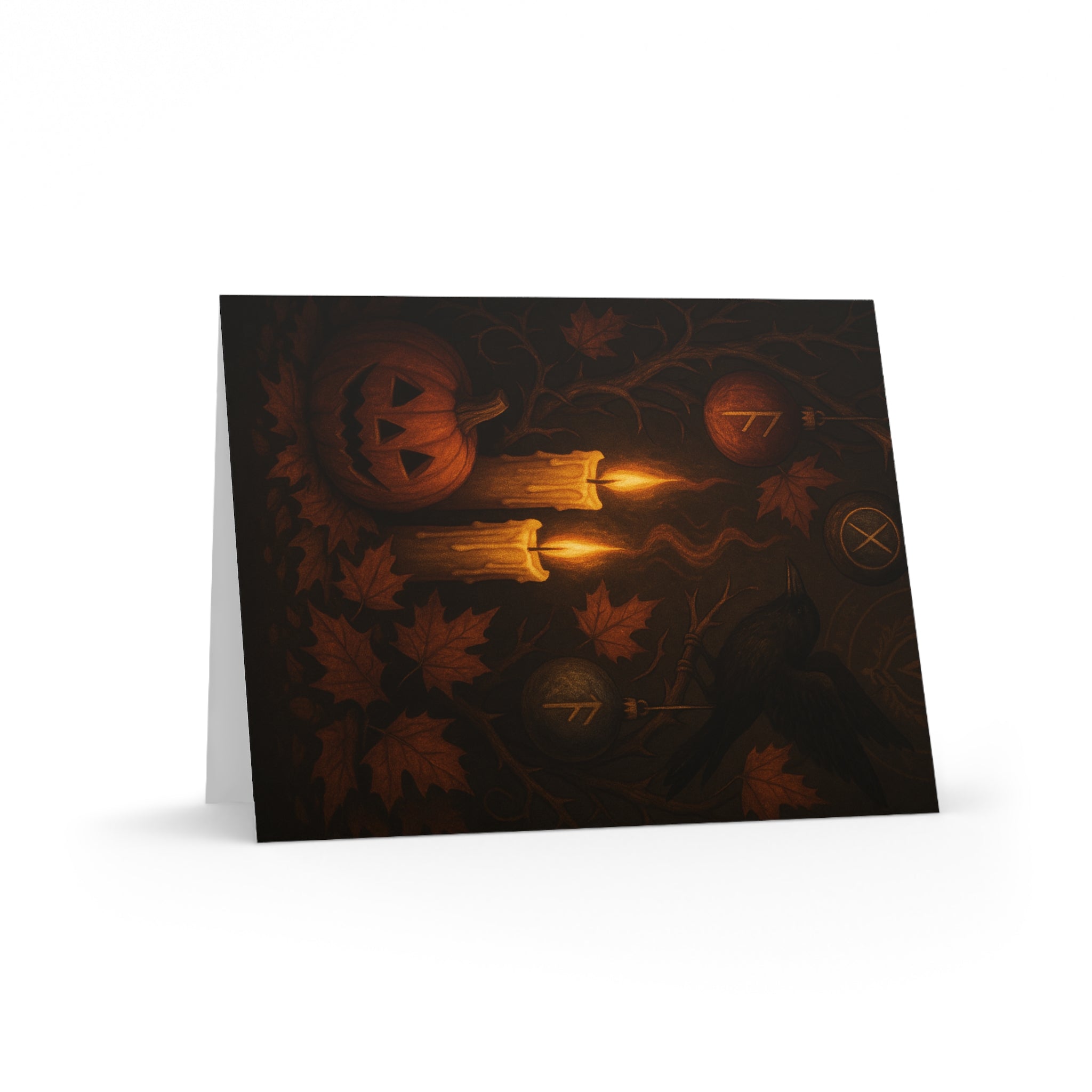 Blessings of Flame and Shadow Greeting Card