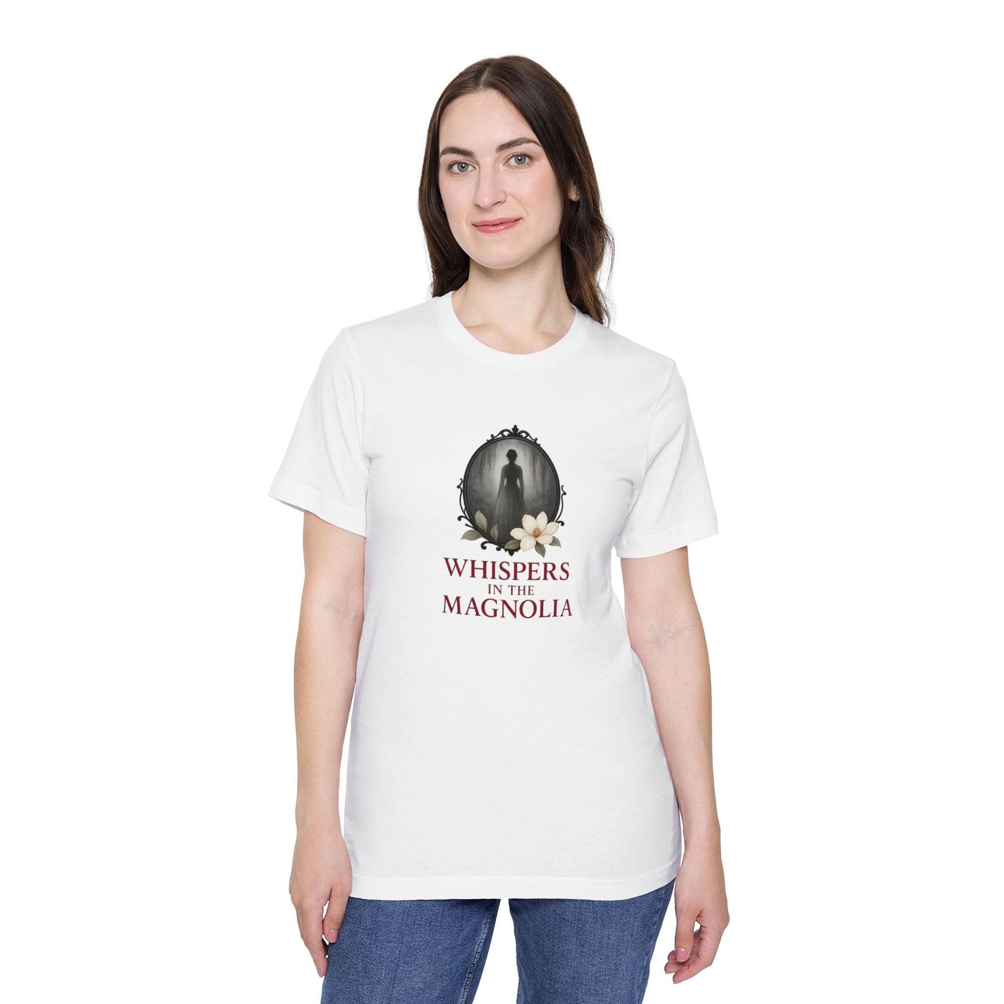 “Whispers in the Magnolia” Gothic Cameo T-Shirt – Shadows of the South Series