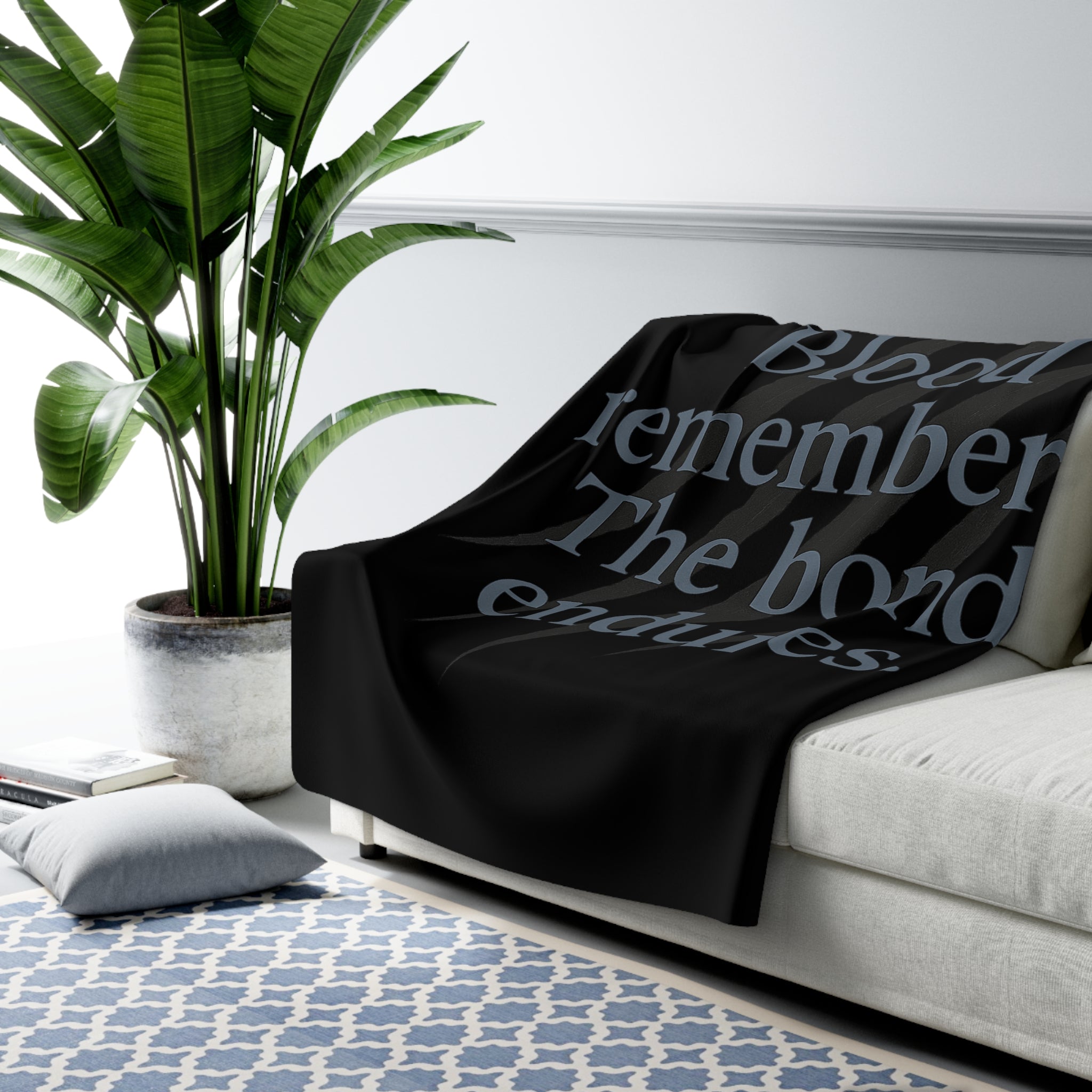 Alpha Legacy Quote Sherpa Fleece Blanket